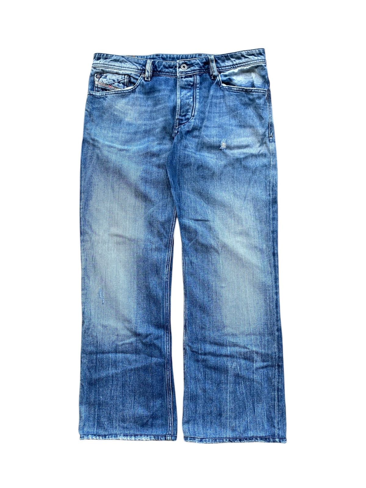 Diesel × Vintage Y2K DIESEL Zaghor Heavyweight Distressed Blue Washed Denim Size US 32 / EU 48 - 1 Thumbnail