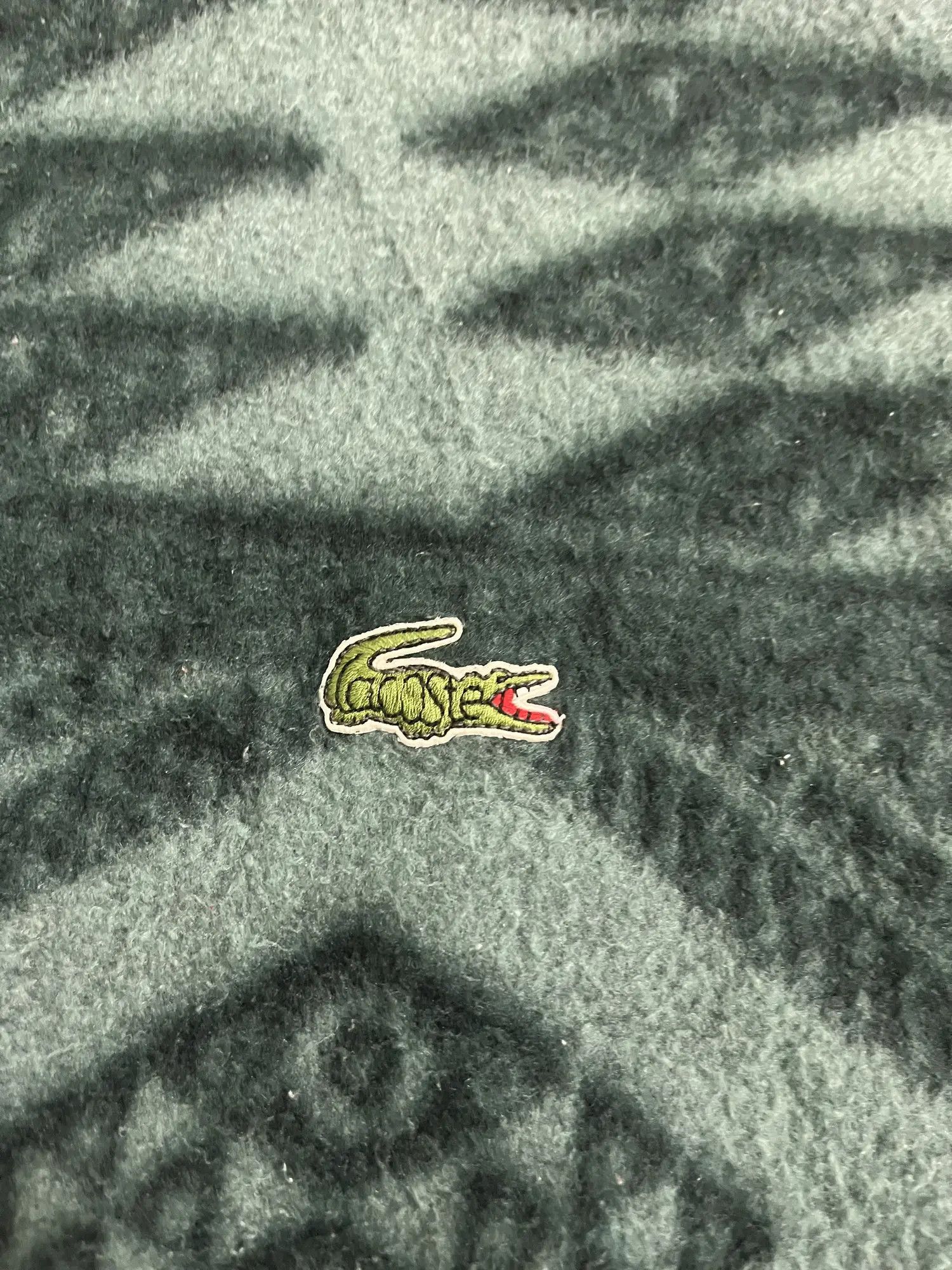 Lacoste Vintage Lacoste Aztec Fleece Half Zipper Jacket Size US XL / EU 56 / 4 - 8 Thumbnail