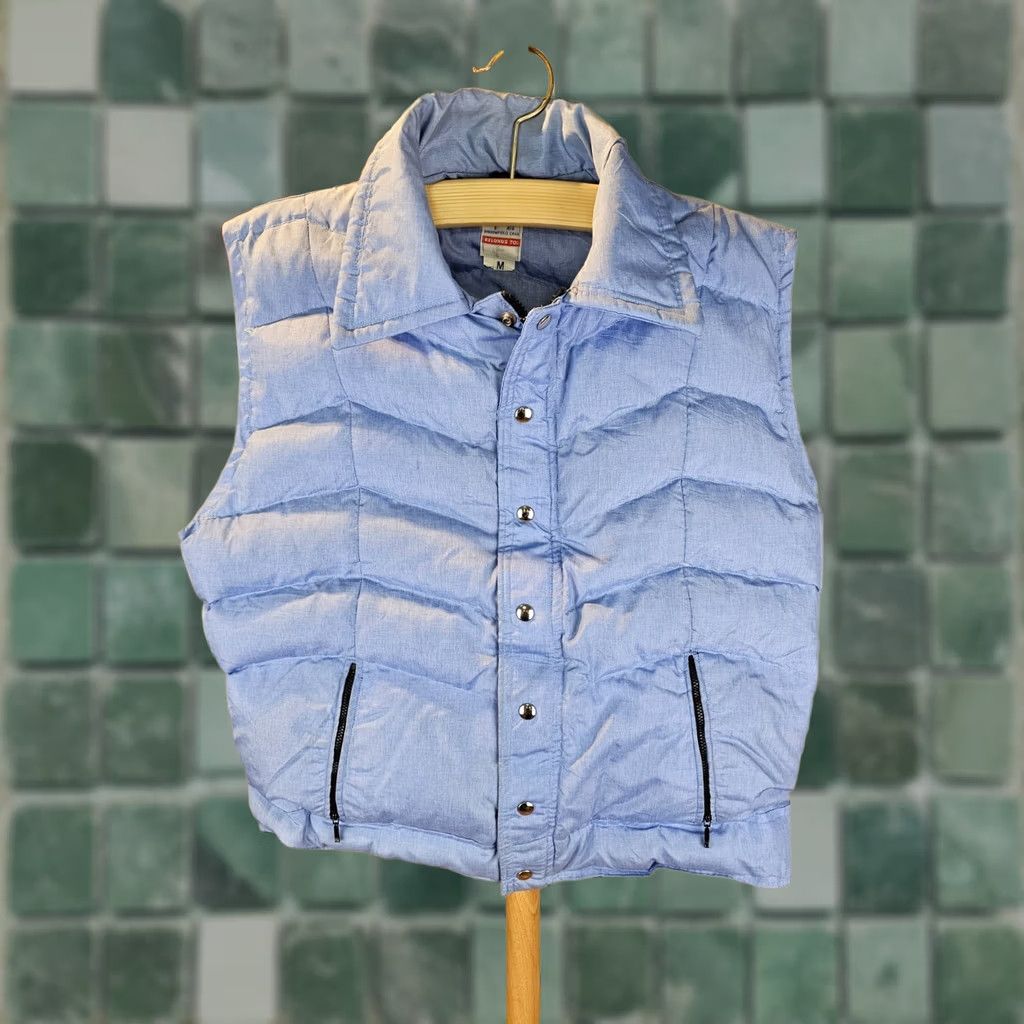 Vintage VINTAGE FROSTLINE DOWN VEST SKY BLUE 80'S MEDIUM WOMEN'S SZ M Puffer Jacket Shirt Size M / US 6-8 / IT 42-44 - 1 Thumbnail