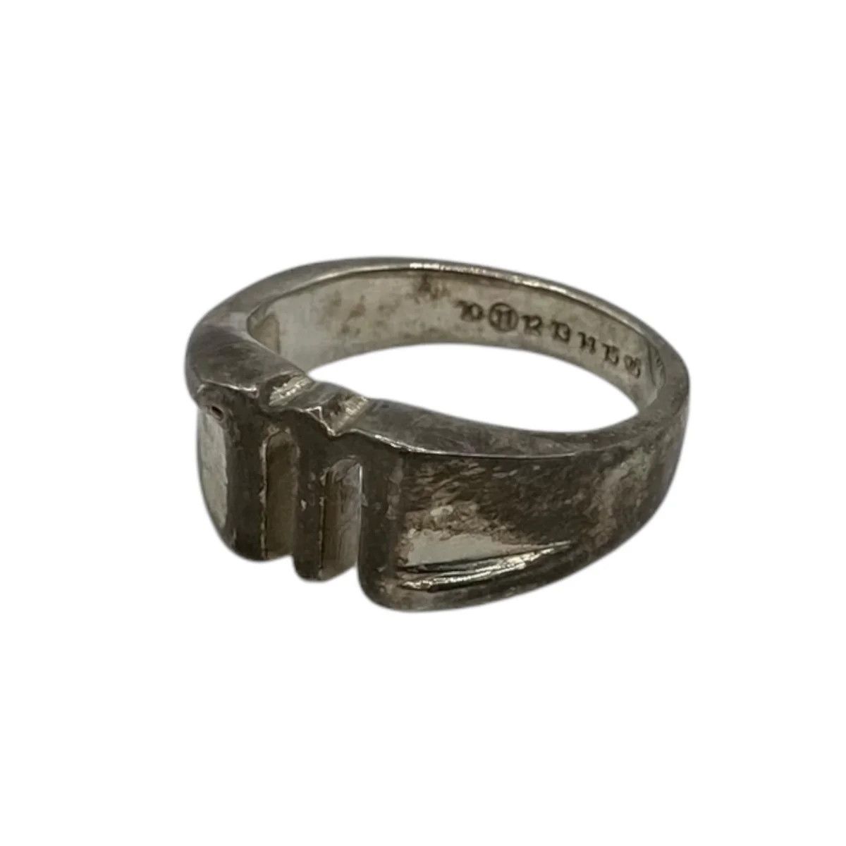 Maison Margiela .925 Silver Archive M Logo Ring Size ONE SIZE - 2 Thumbnail