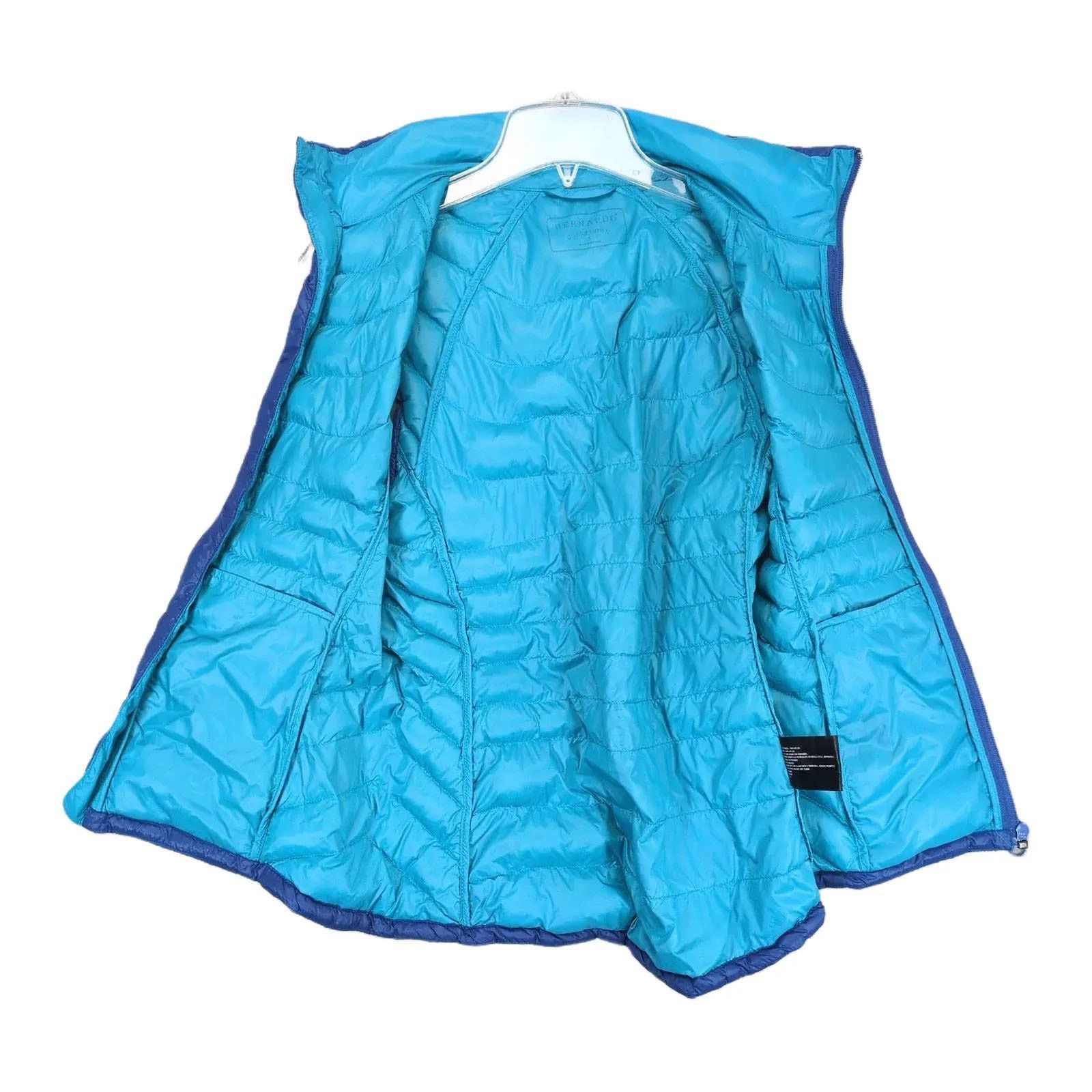 Other Bernardo Goose Down Women's S Blue Full Zip Puffer Vest Size S / US 4 / IT 40 - 2 Thumbnail