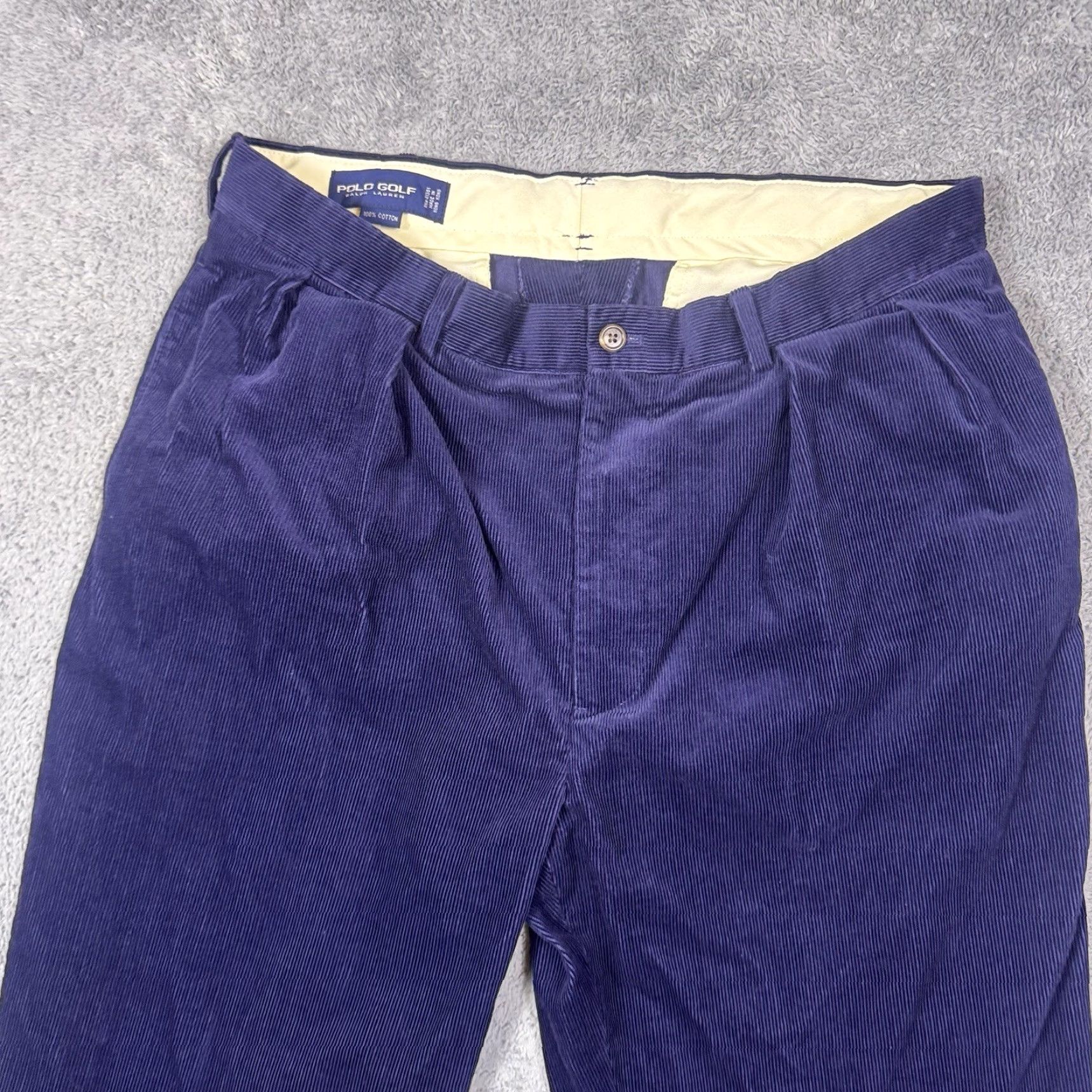 Polo Ralph Lauren VINTAGE Polo Ralph Lauren Pants Men 36x34 Corduroy 90s Chino Trouser Golf Crest Wale VTG Size US M / EU 48-50 / 2 - 3 Thumbnail