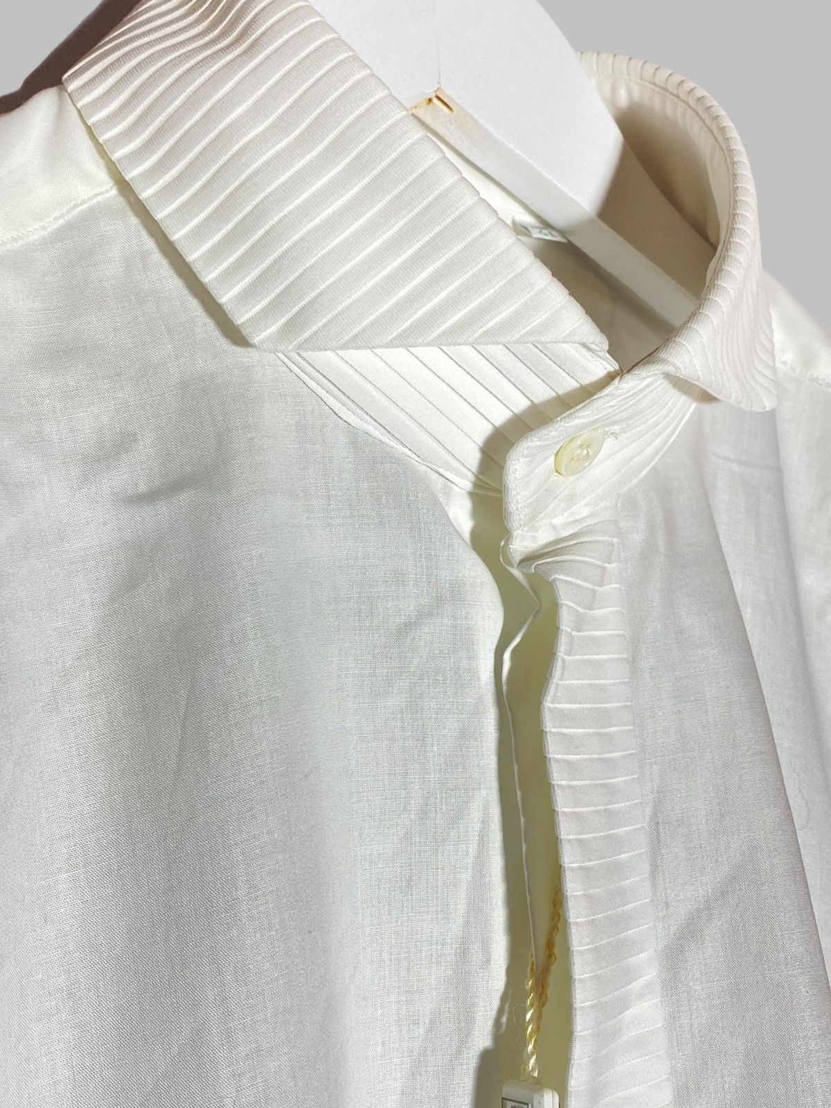 Pal Zileri Pal Zileri Gruppo Foral New Cotton Shirt Ribbed Details Size US L / EU 52-54 / 3 - 4 Thumbnail