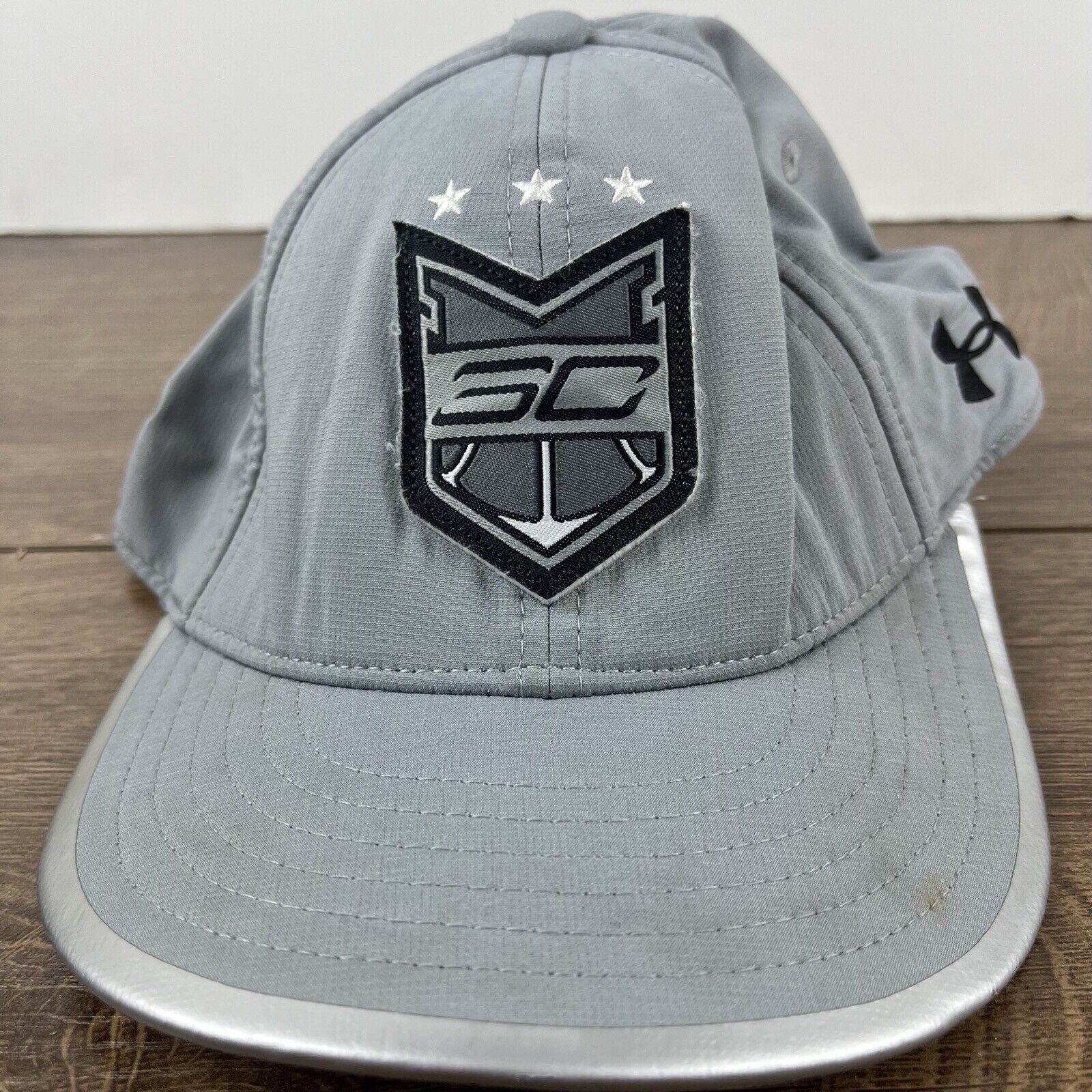 Under Armour Steph Curry Snapback Hat Under Amour Gray Adjustable Hat Adu Size ONE SIZE - 6 Thumbnail