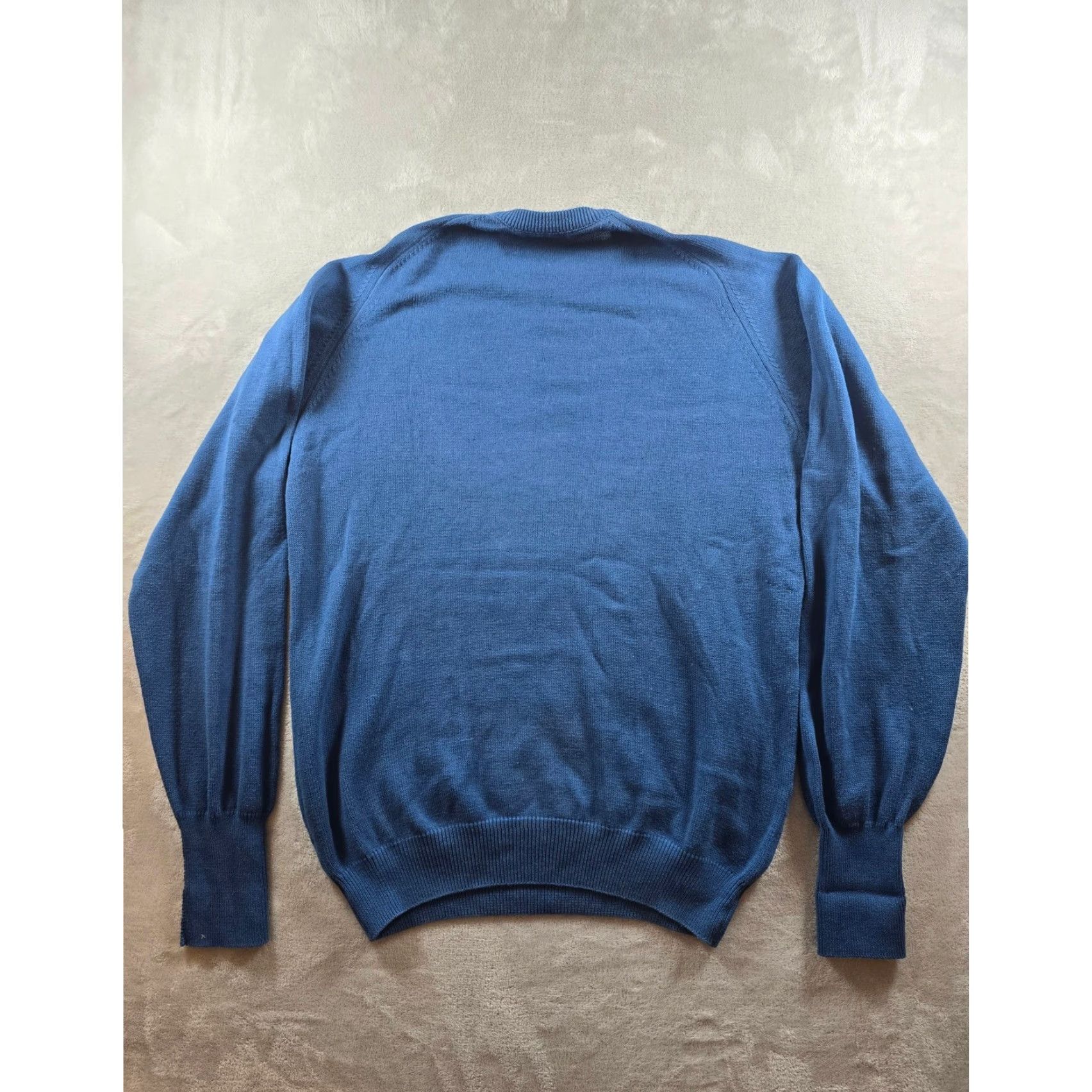Vintage VINTAGE LL Bean Sweater Mens LT Blue Crew Neck Knit Cotton Made in USA Size US L / EU 52-54 / 3 - 6 Thumbnail