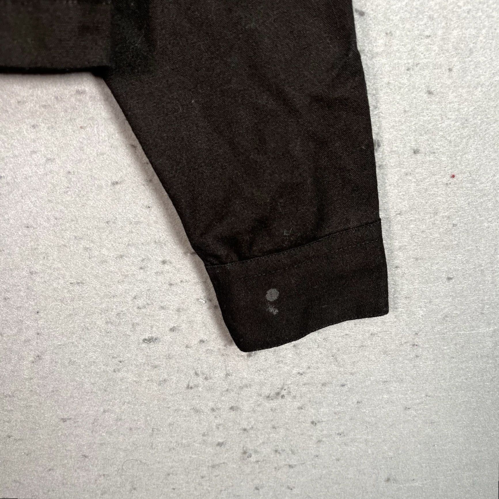 Vintage Laude The Label Organic Cotton Cropped Jacket Womens Small Black Basic Long Sleeve Size S / US 4 / IT 40 - 5 Thumbnail