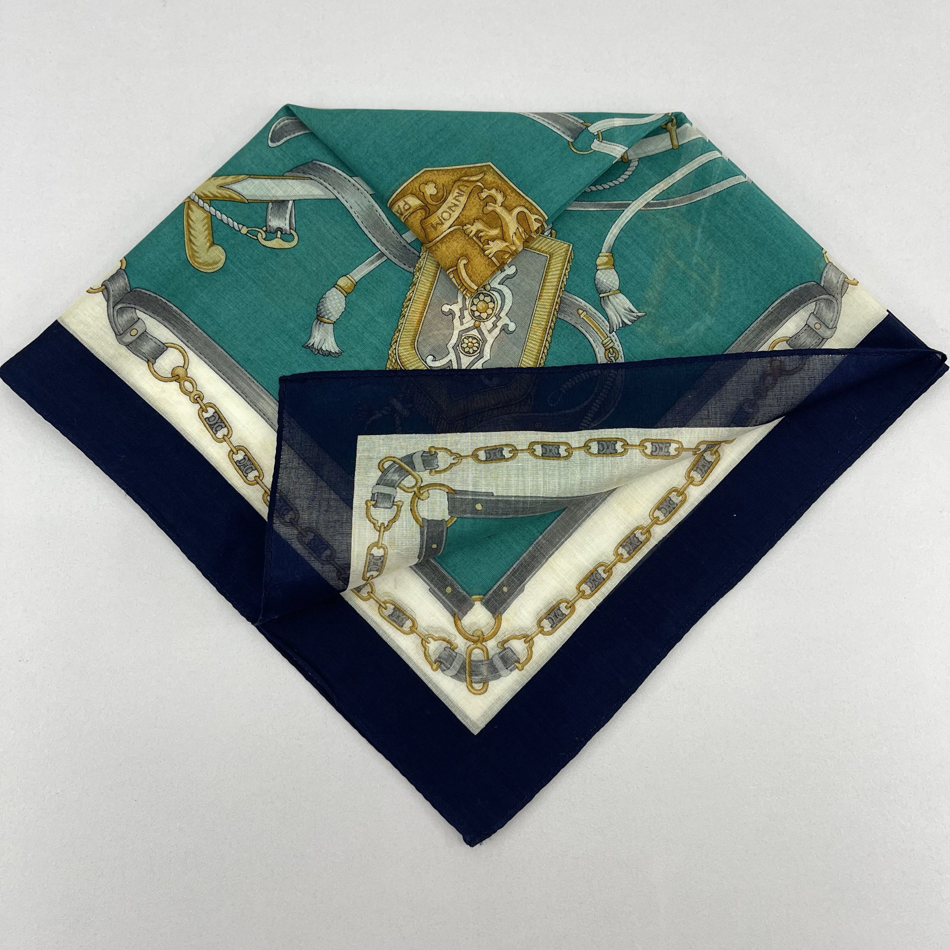 Celine × Vintage Celine 90s Handkerchief / Neckerchief / Bandana - 4196 Size ONE SIZE - 6 Thumbnail