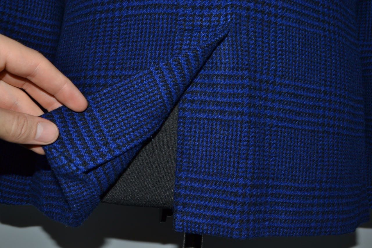 Fay Fay Milano Blazer Jacket 100% Lana wool blue 4OR (Eu 50) Size 40R - 10 Thumbnail