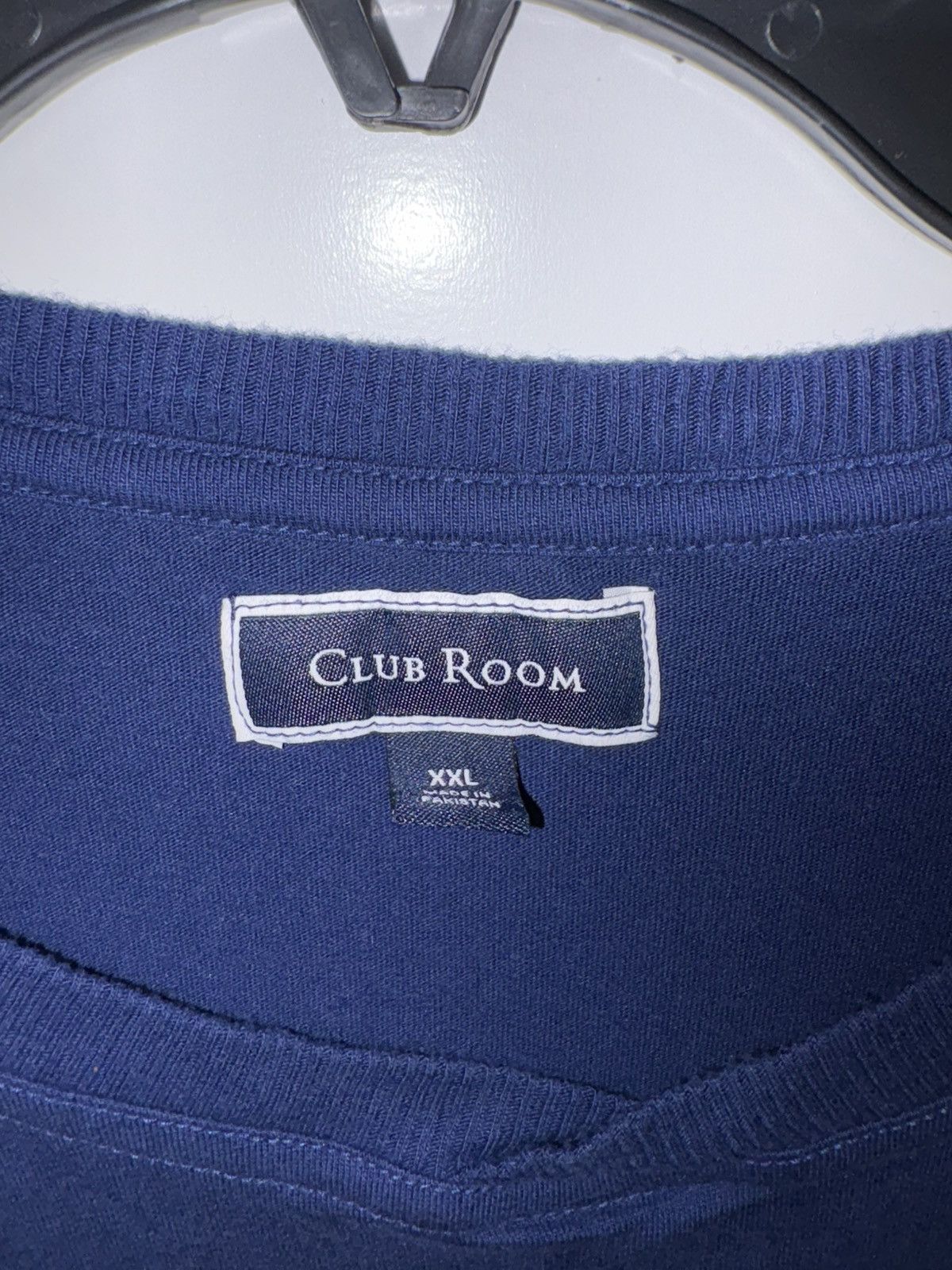 Club Room Club Room Men's Navy Blue Crew Neck Solid T-Shirt XXL Size US XXL / EU 58 / 5 - 8 Thumbnail