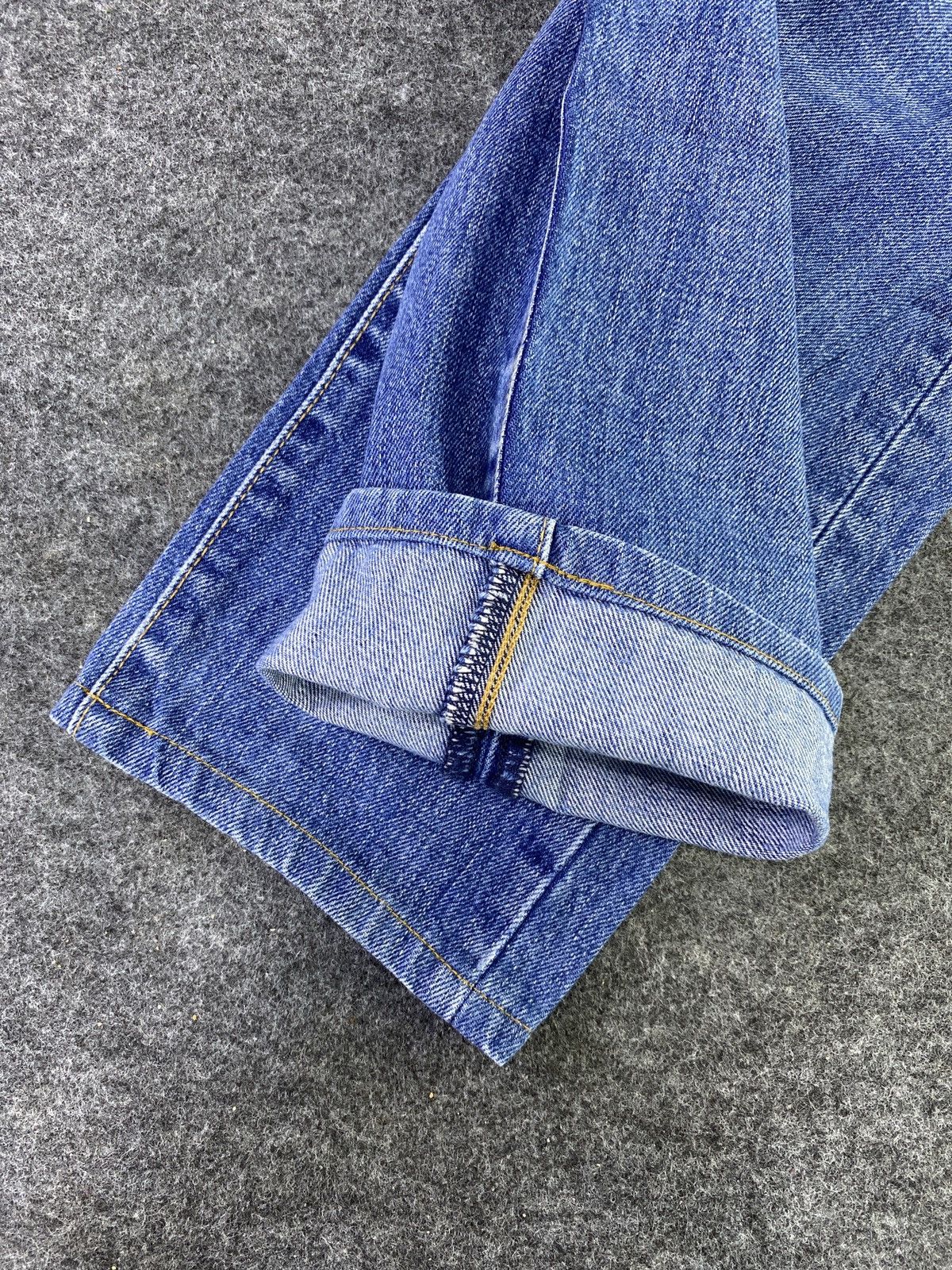 Jean × Levi's × Vintage Vintage Levis 505 C Distress Blue wash Jeans - J877 Size 29" - 8 Thumbnail