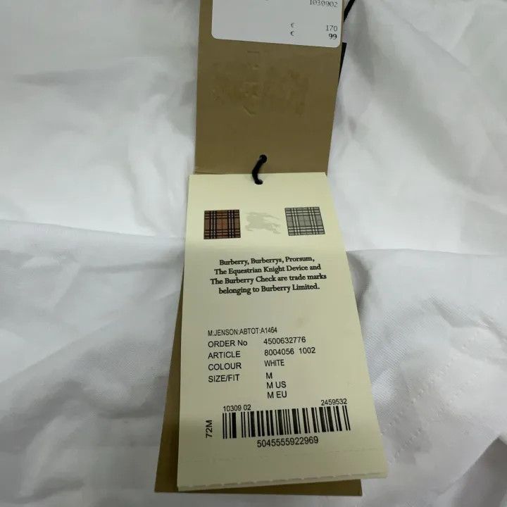 Burberry Burberry Burberry Logo Cotton Short Sleeve T-Shirt-2507 Size US M / EU 48-50 / 2 - 9 Thumbnail