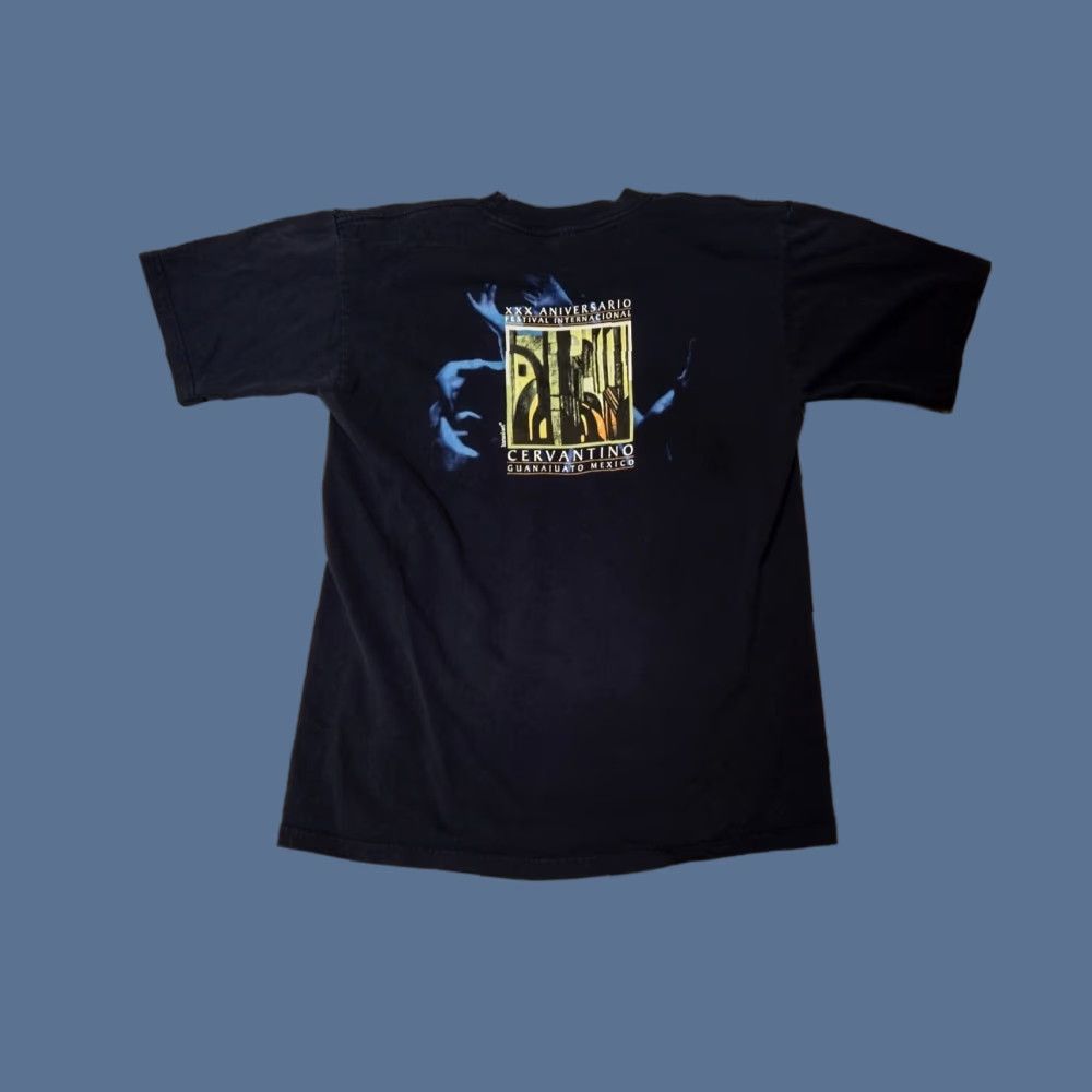 Vintage VINTAGE 90s El Cervantino Festival International Cervantino Shirt Mexico Jumo L Blue Men Short Sleeve Cotton Graphic Tee Size US L / EU 52-54 / 3 - 1 Thumbnail