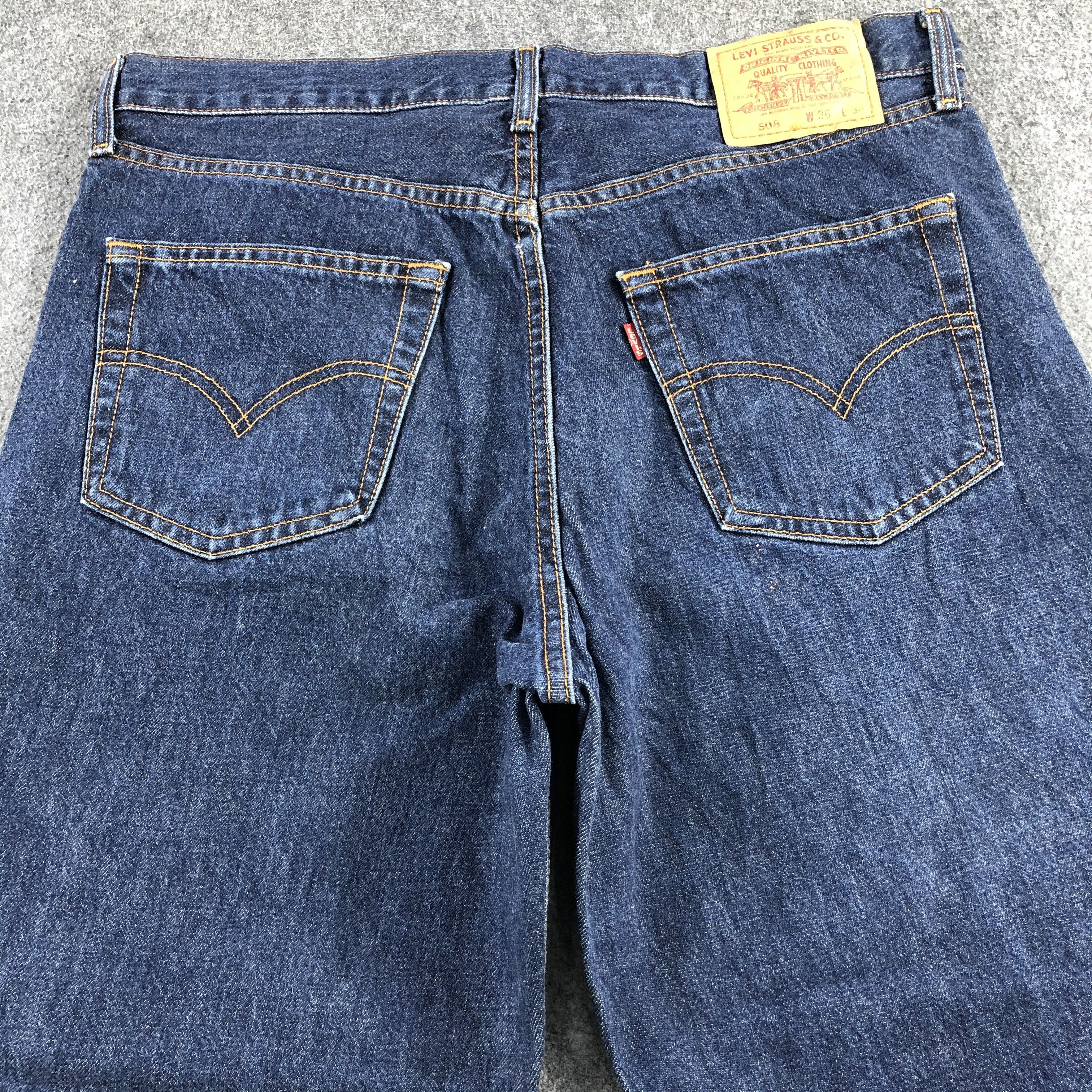 Levi's 90s Vintage Blue Wash Levis 508 Jeans-J1842 Size US 36 / EU 52 - 4 Thumbnail
