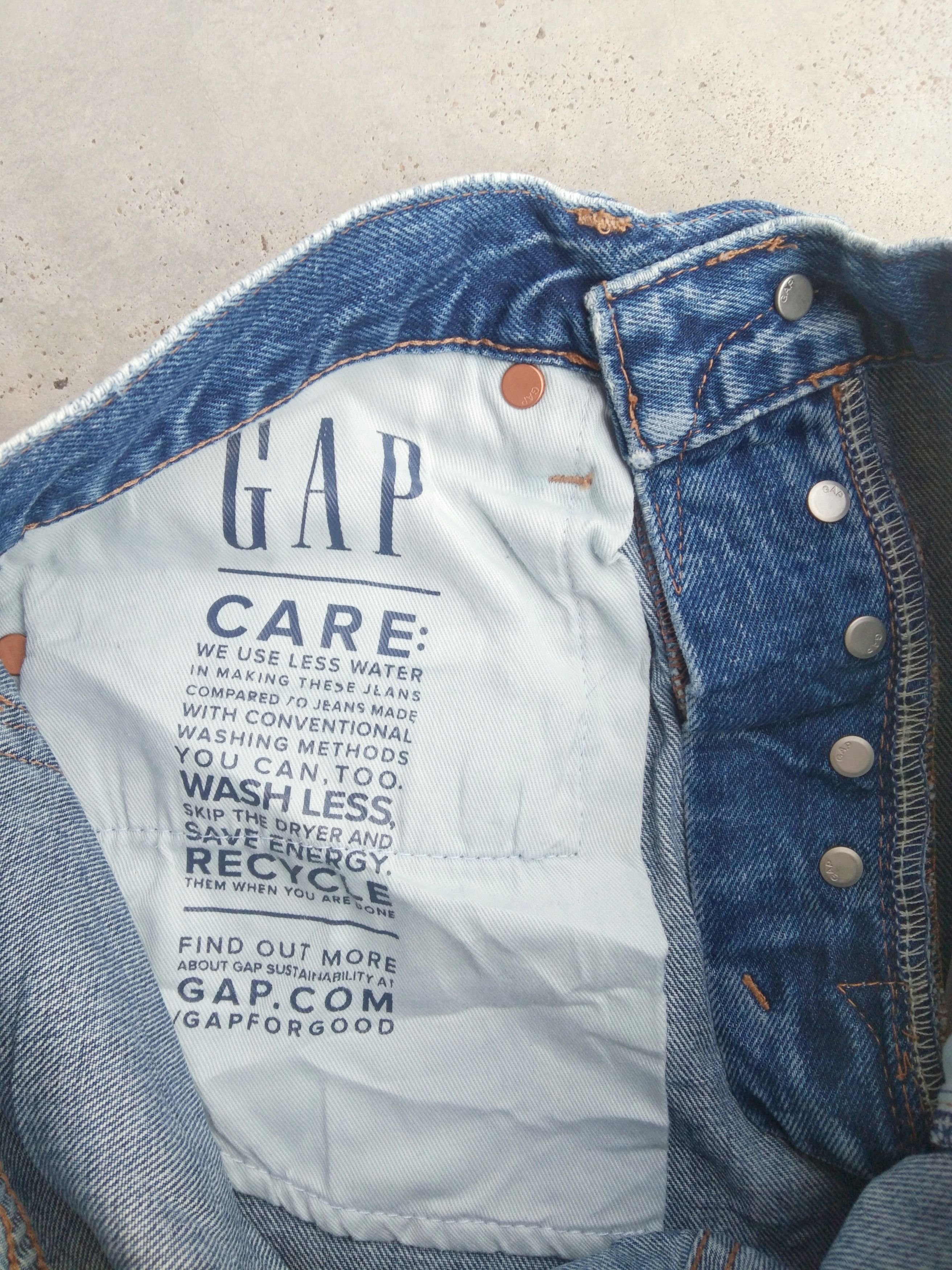 Gap Vintage Gap Loose Straight Baggy Distressed Jeans 30x30 Size US 30 / EU 46 - 5 Thumbnail