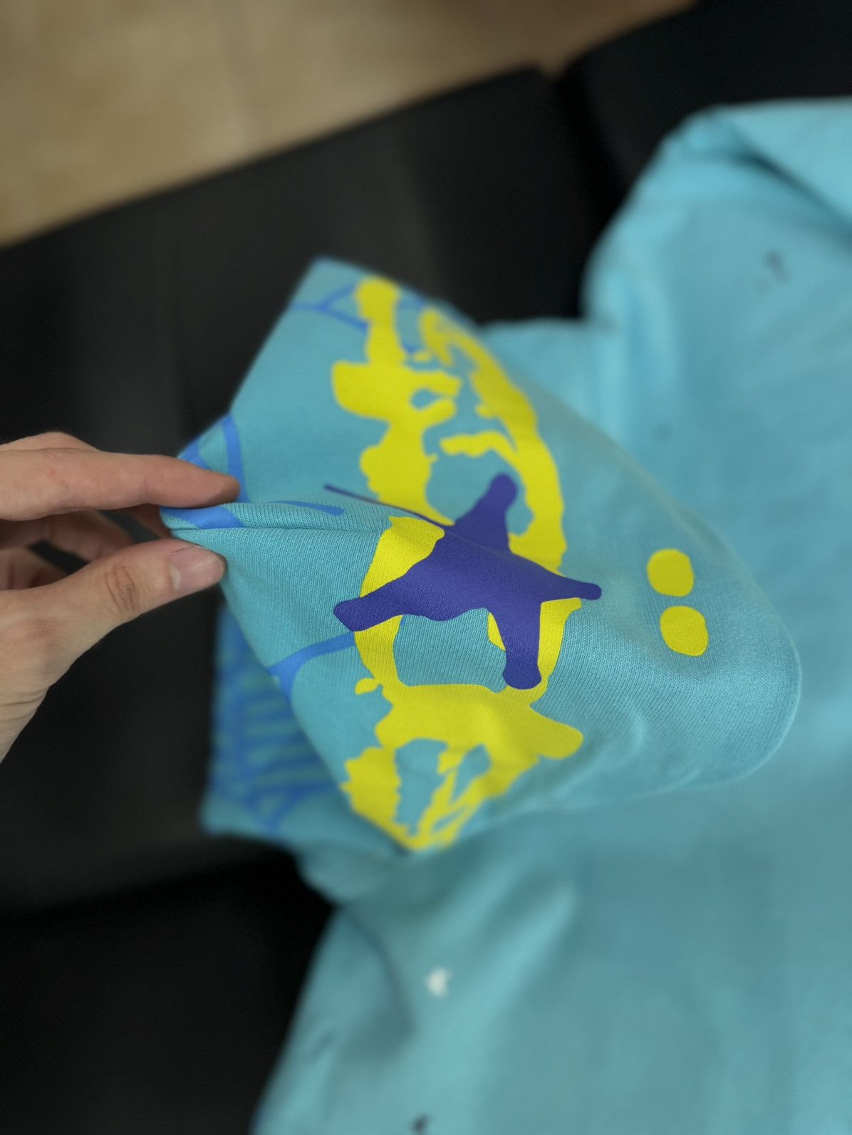Sp5der Sp5der Hoodie Blue Yellow Size Medium Brand New Size US M / EU 48-50 / 2 - 6 Thumbnail