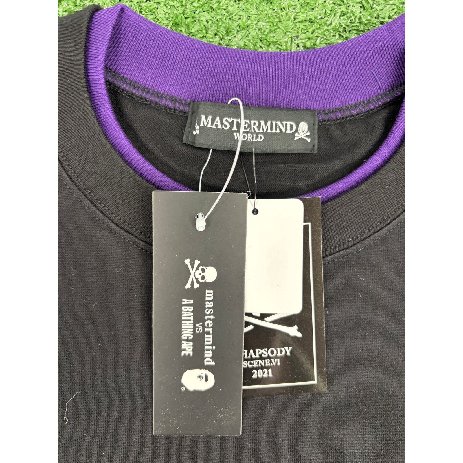 Mastermind Japan Mastermind World Layered Purple/Black T-Shirt Size Medium Size US M / EU 48-50 / 2 - 6 Thumbnail