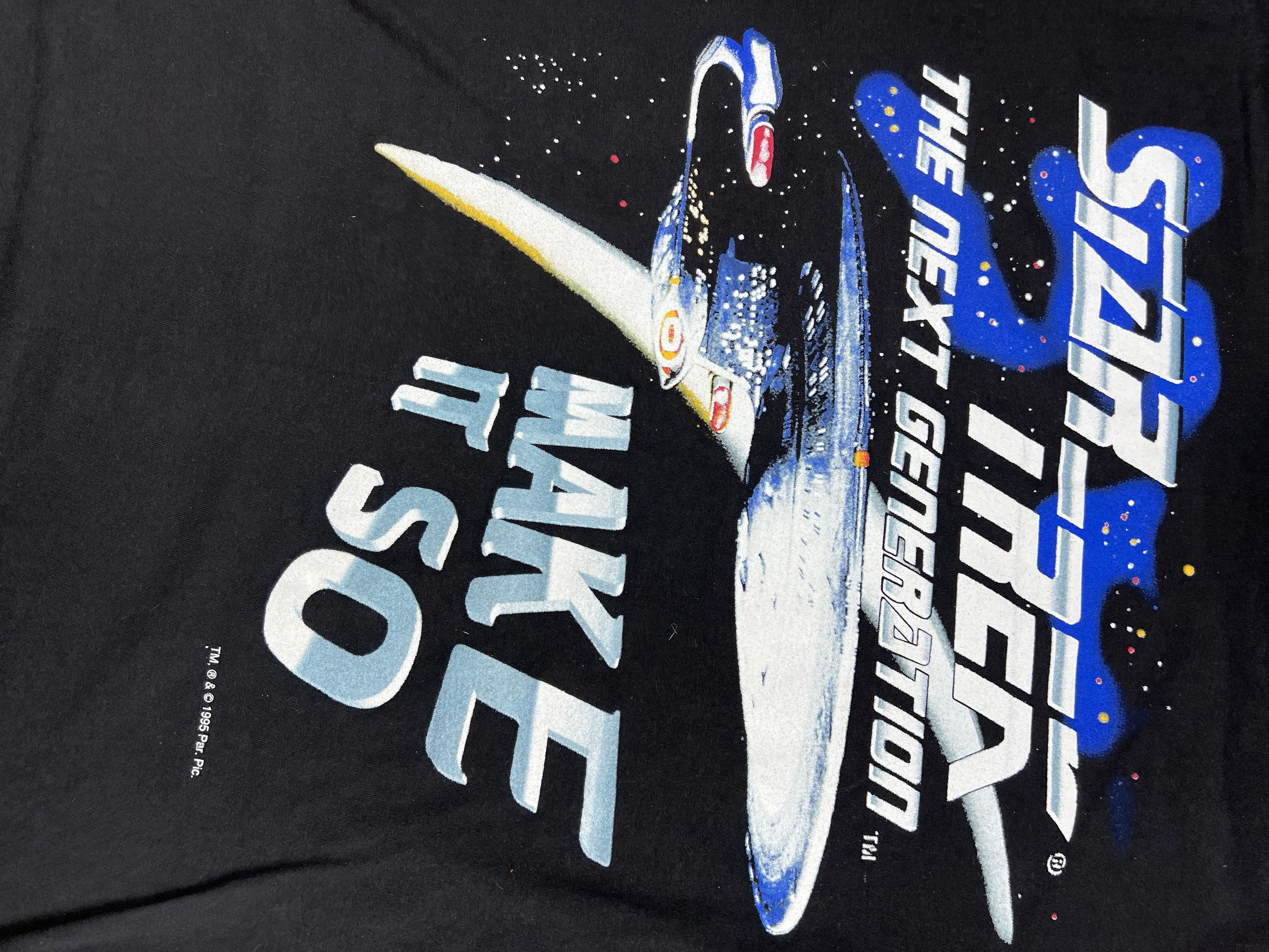 Vintage Star Trek L t-shirt 1995 Size US L / EU 52-54 / 3 - 3 Thumbnail