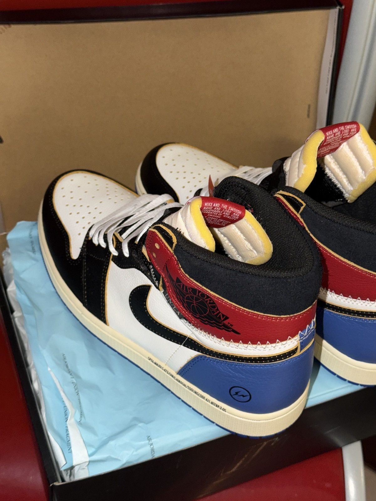 Fragment Design × Nike Nike Jordan 1 x Fragment x Union LA High Retro Shoes Size US 10.5 / EU 43-44 - 12 Thumbnail