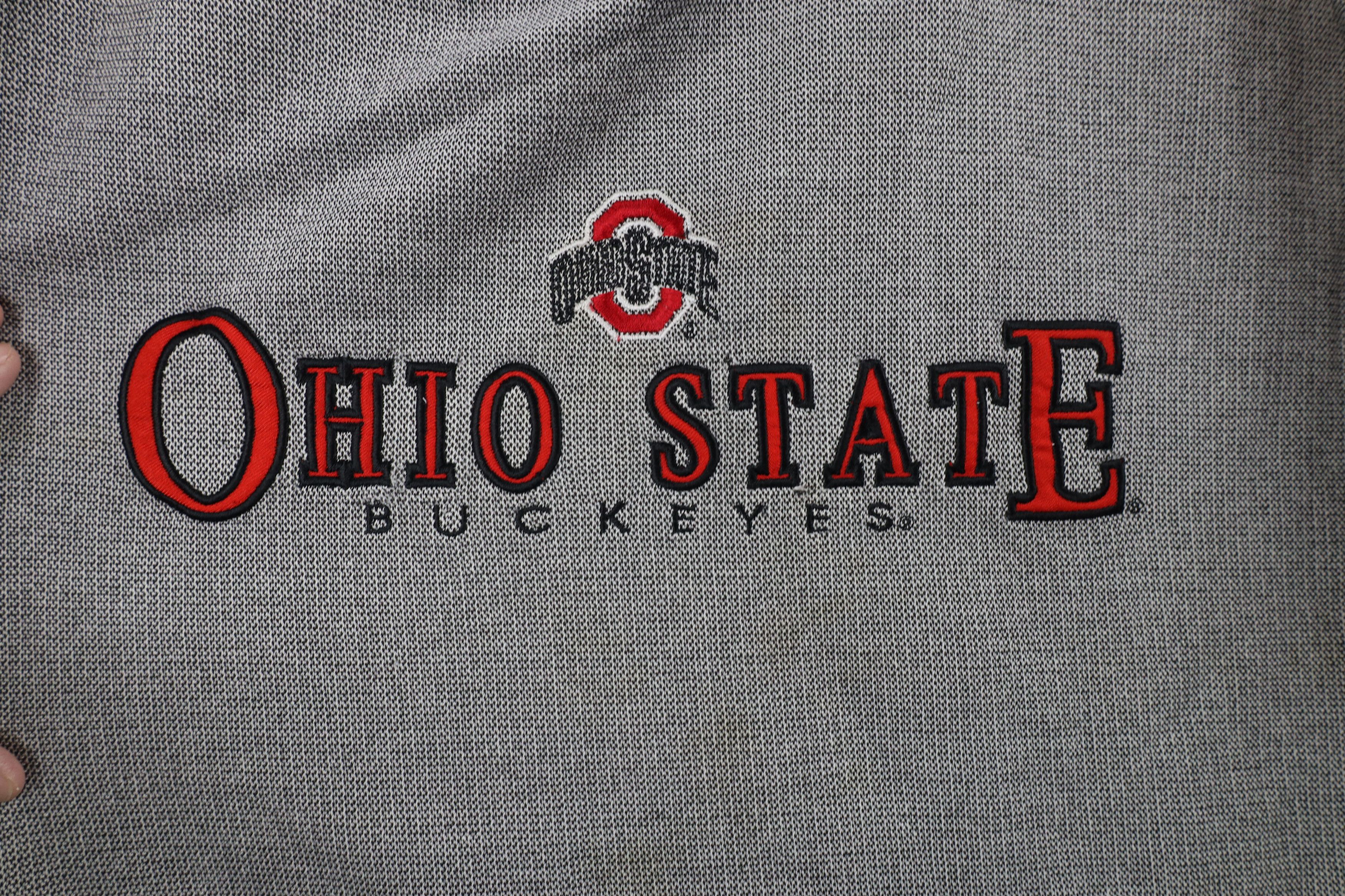 Vintage Vintage 90s Ohio State University Crewneck Sweatshirt Gray Size US XXL / EU 58 / 5 - 4 Thumbnail