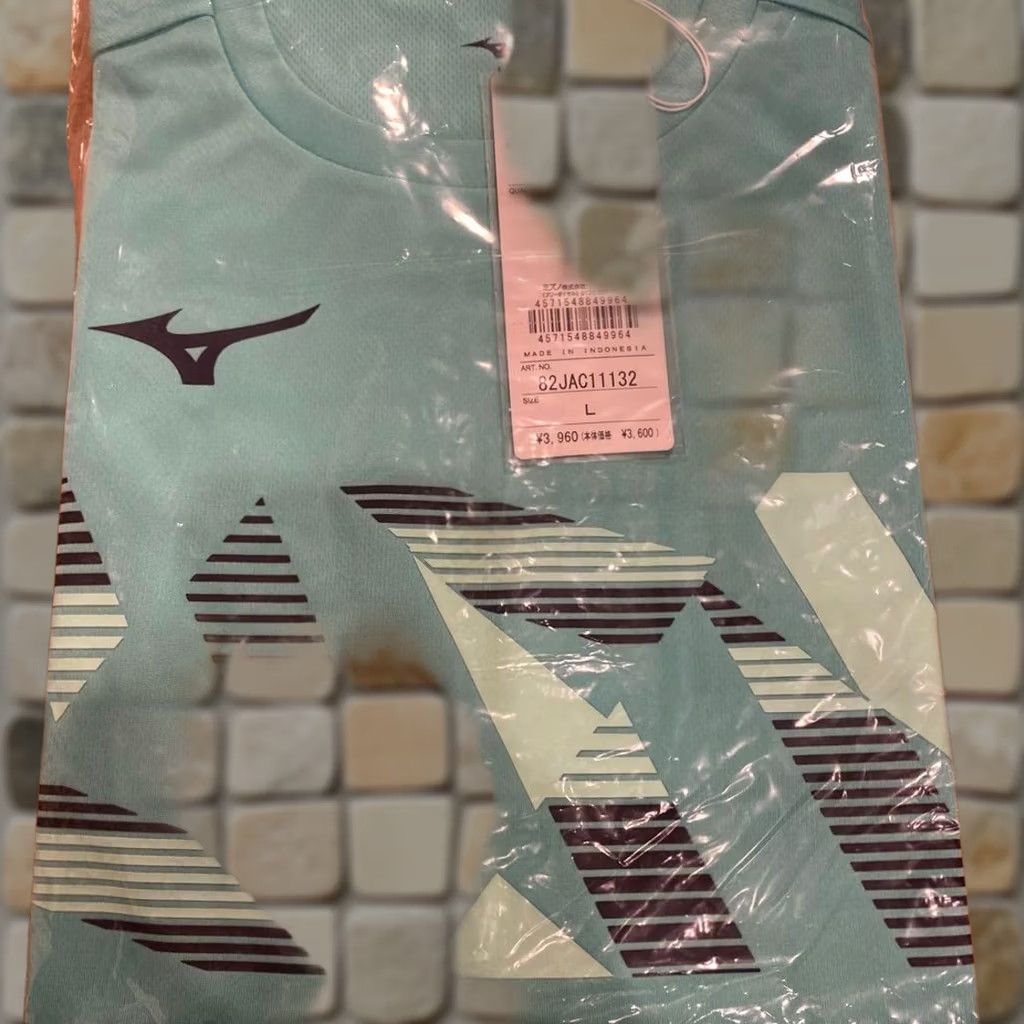 Mizuno Mizuno Table Tennis Shirt JTTA Approved Unisex Quick Dry 82JAC111 L Biscay Green Size US L / EU 52-54 / 3 - 1 Thumbnail