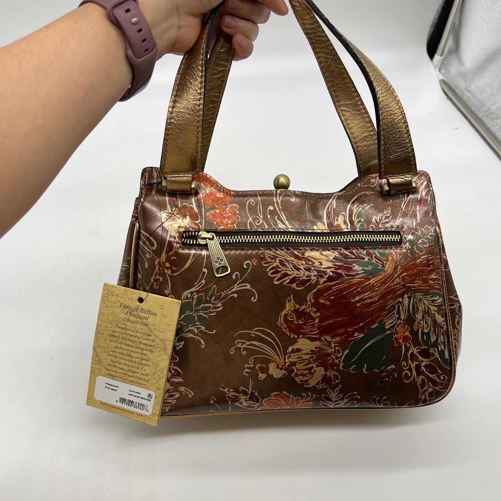 Patricia Nash Patricia Nash Leather Vattaro Frame Bag with C Size ONE SIZE - 4 Thumbnail