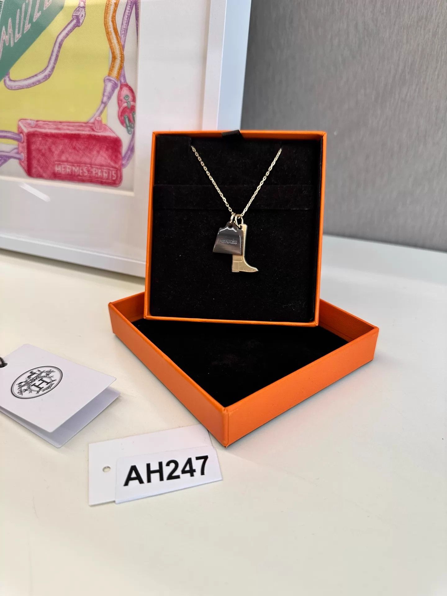 Hermes HERMES Kelly Boot Necklace 50cm Chain AH247 Unused Size ONE SIZE - 5 Thumbnail
