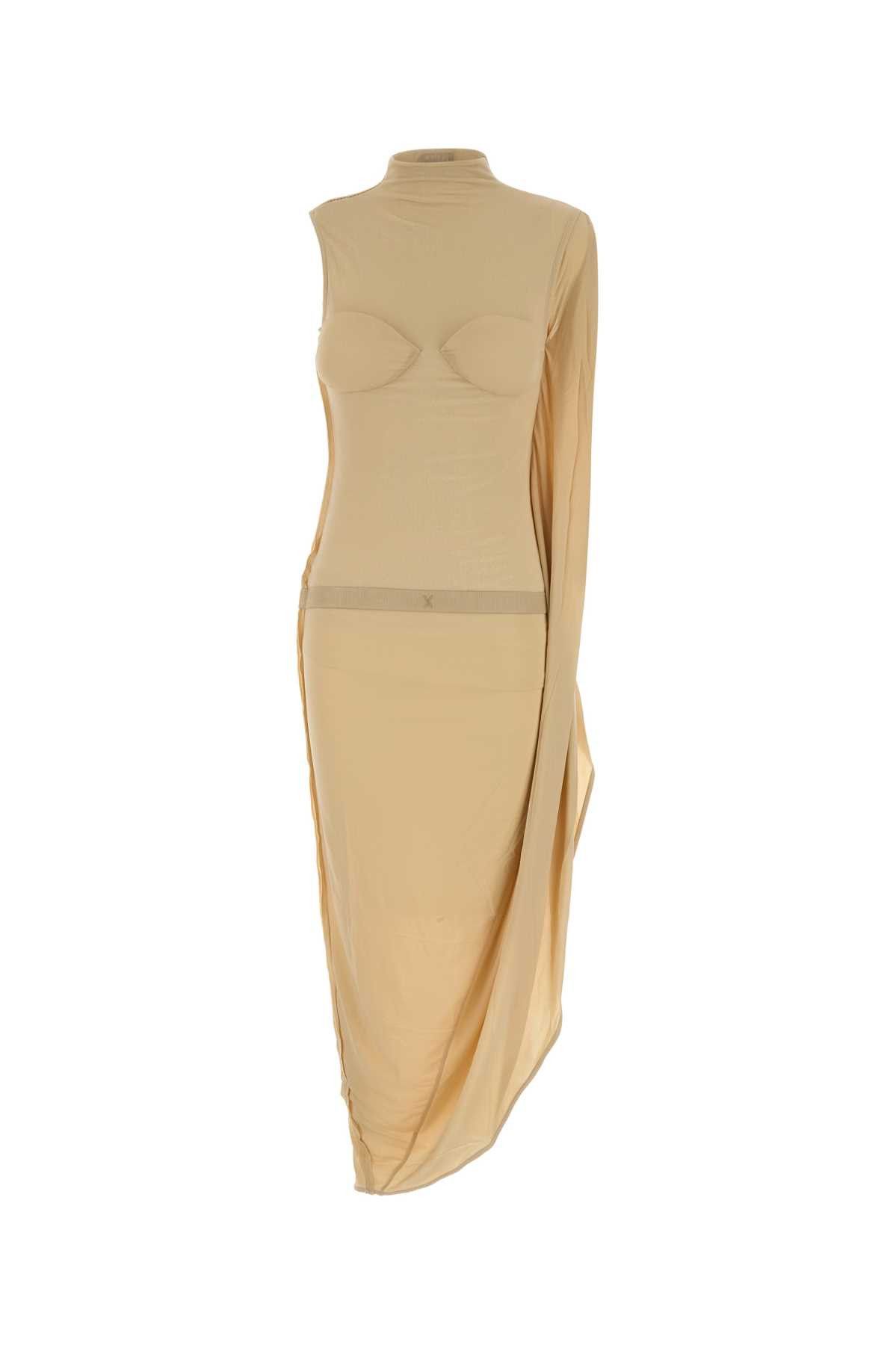 Jean Paul Gaultier Skin Pink Stretch Viscose Dress Size M / US 6-8 / IT 42-44 - 1 Thumbnail