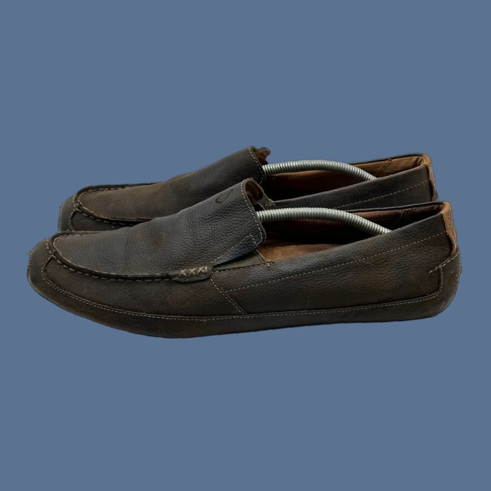 Olukai Olukai Akepa Moc Mens 13 M Brown Leather Casual Comfort Driving Loafers Size US 13 / EU 46 - 1 Thumbnail