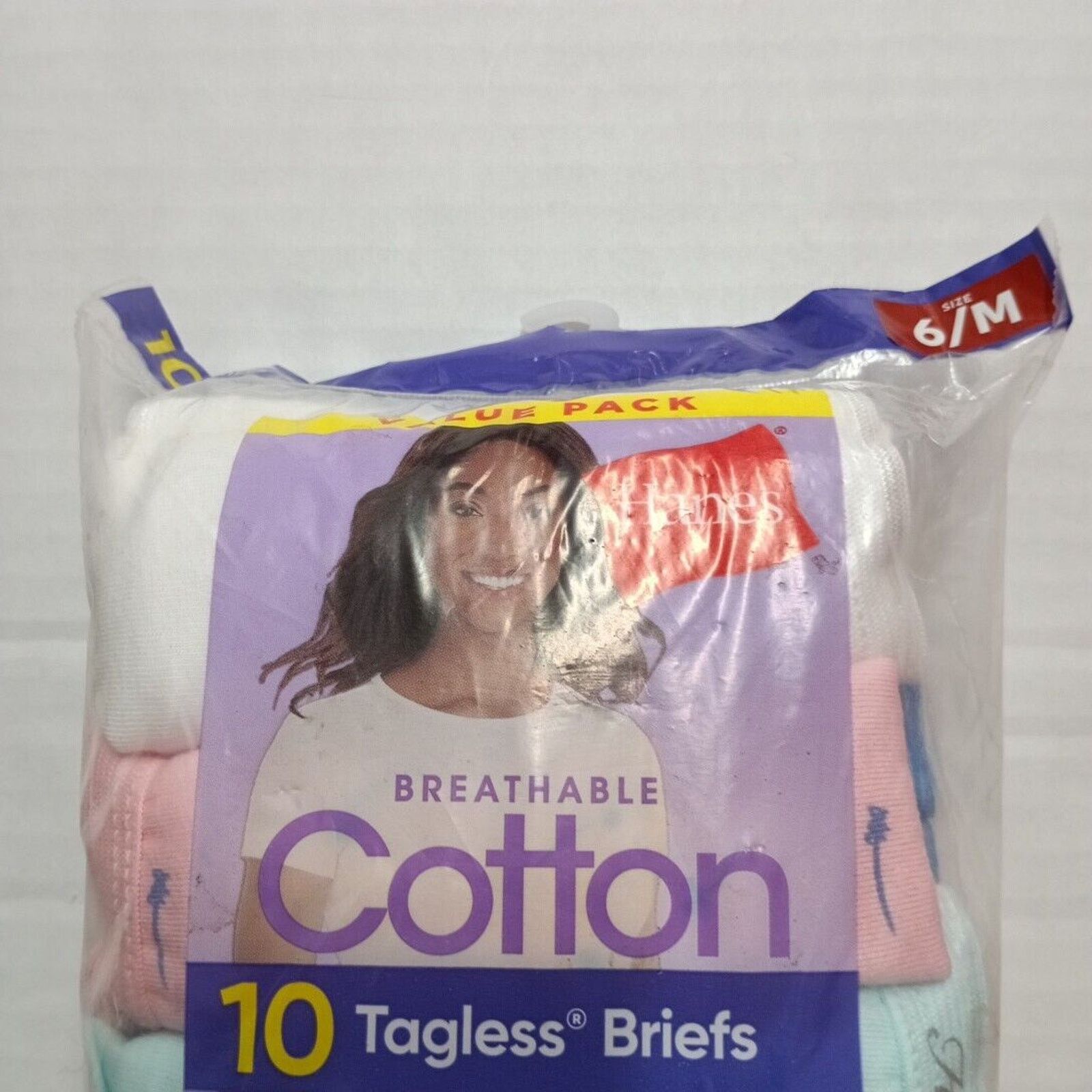 Hanes Hanes Womens 10-Pack Briefs Panties Size 6/M Multicolor Size ONE SIZE - 2 Thumbnail