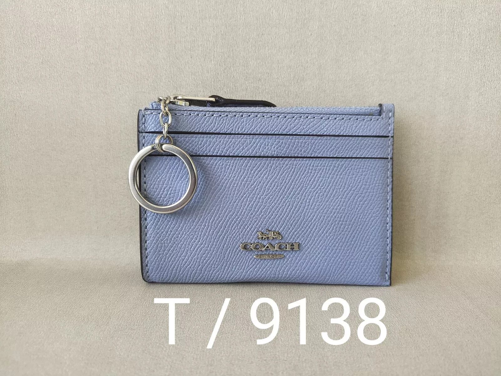Coach Coach Mini Skinny ID zip CardCase cross grain leather T 9138 Size ONE SIZE - 12 Thumbnail