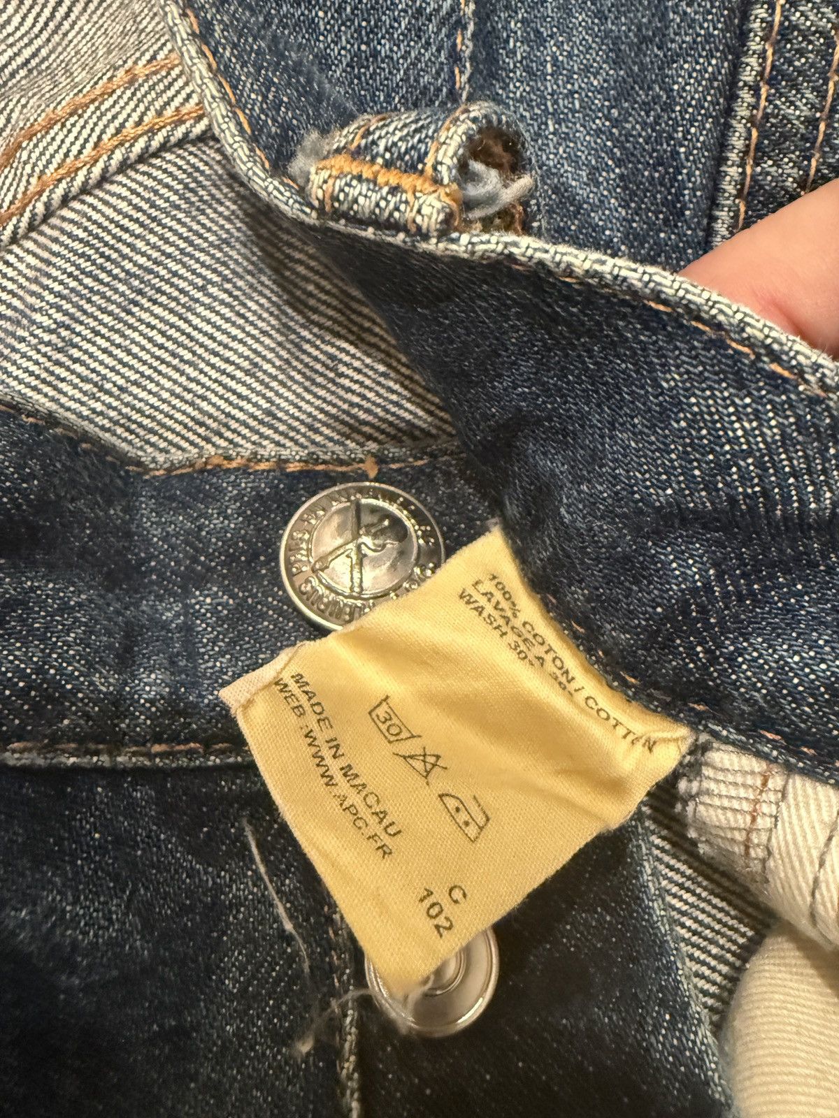 A.P.C. Warn In Blue APC Jeans Size US 31 - 3 Thumbnail