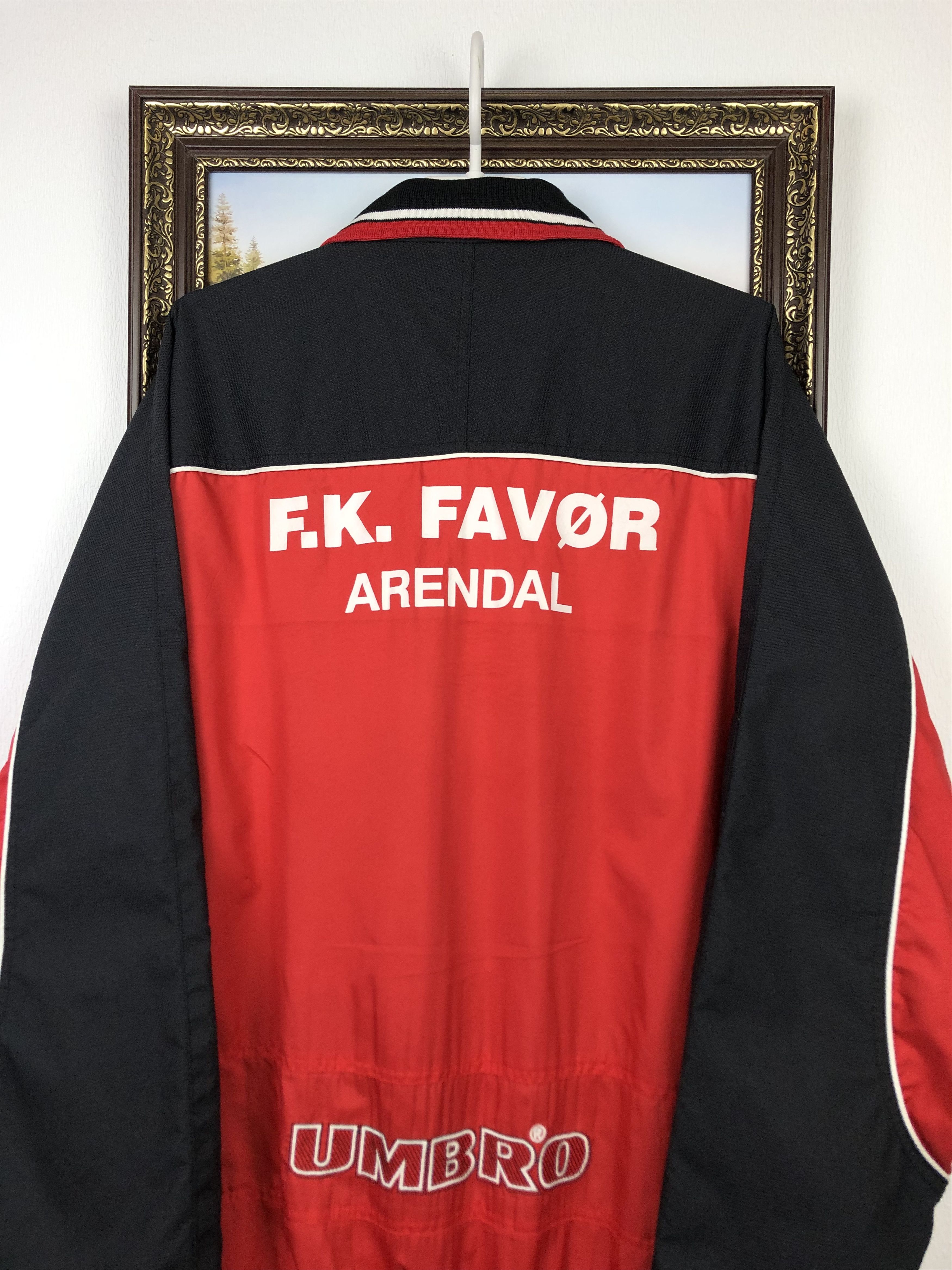 Umbro Vintage Umbro FK Arendal Football Jacket Soccer Track Top Size US XXL / EU 58 / 5 - 12 Thumbnail