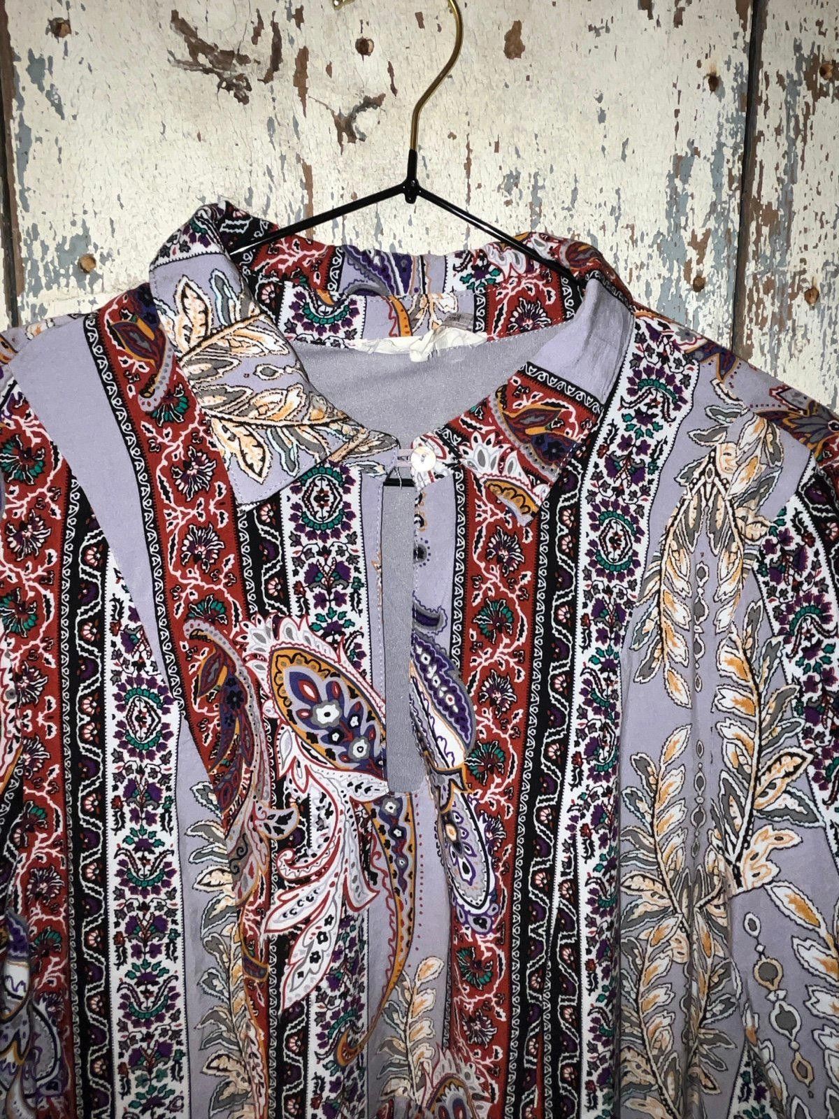 Designer Entro Boho Dress, size Large, knee-length Size L / US 10 / IT 46 - 3 Thumbnail