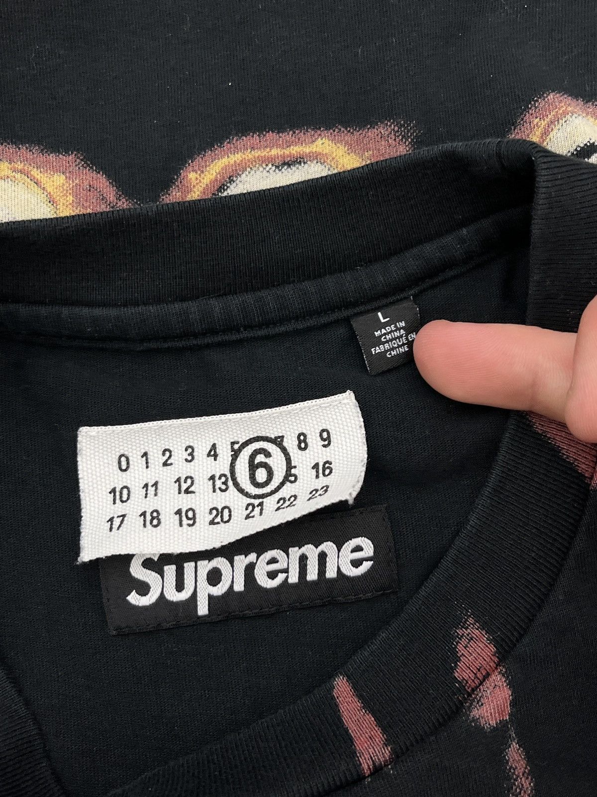 Maison Margiela × Supreme Supreme MM6 Liquid Blue Tee L Size US L / EU 52-54 / 3 - 7 Thumbnail