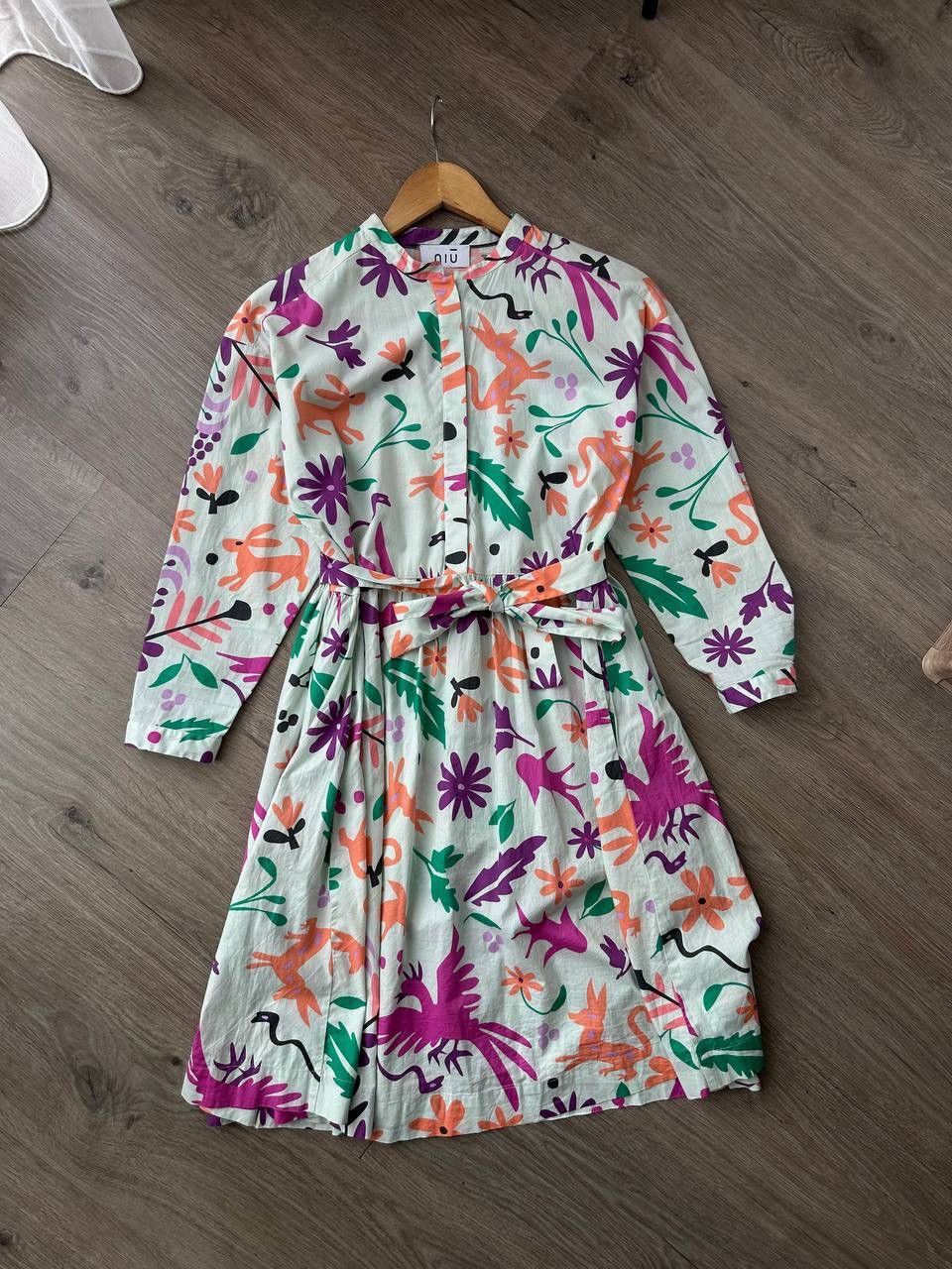 Japanese Brand × Vintage Vintage Japanese NIU Flavours Womesn Dress Size M / US 6-8 / IT 42-44 - 2 Thumbnail