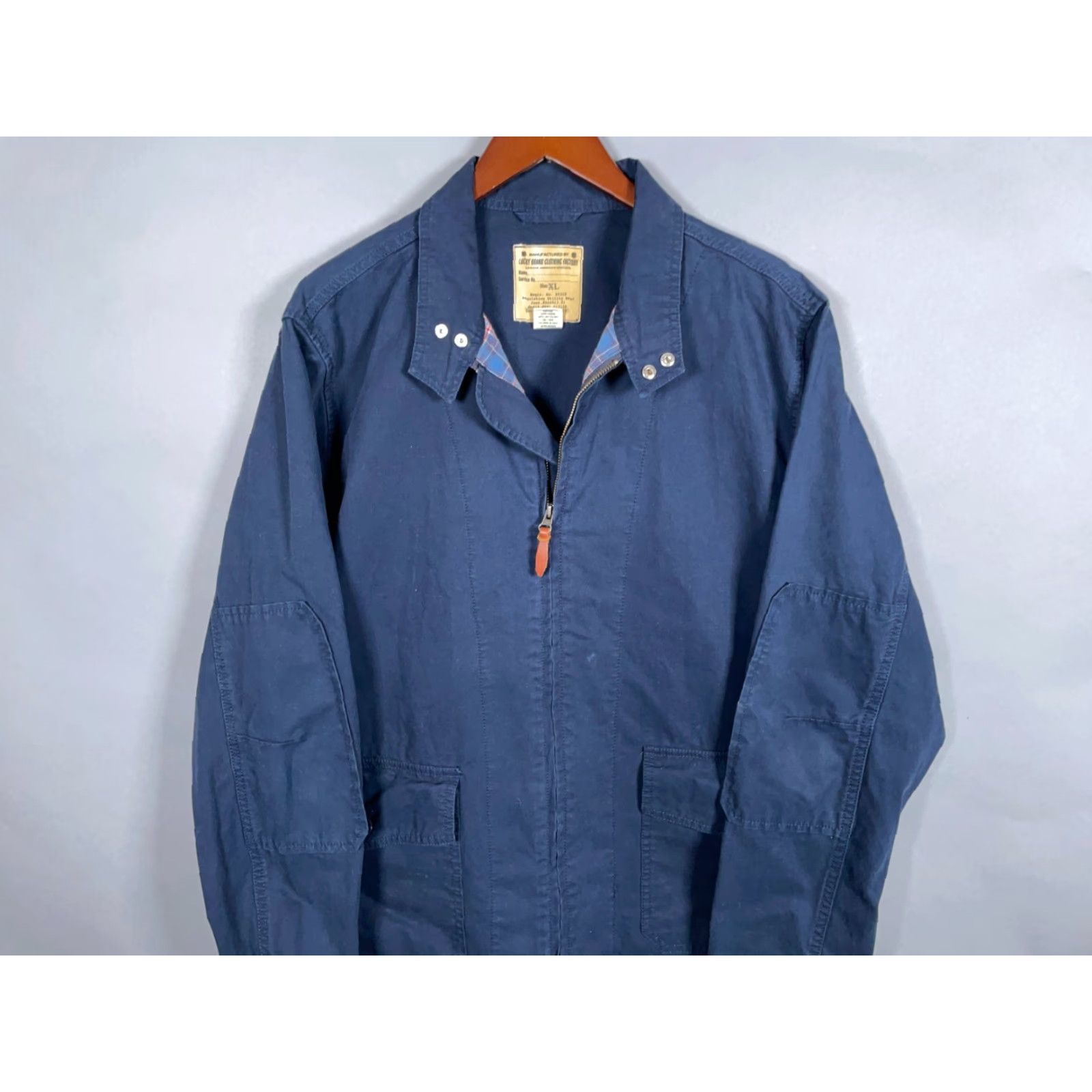 Lucky Brand Lucky Brand Bomber Jacket Adult Large Blue Preppy 90s Mens Size US L / EU 52-54 / 3 - 4 Thumbnail