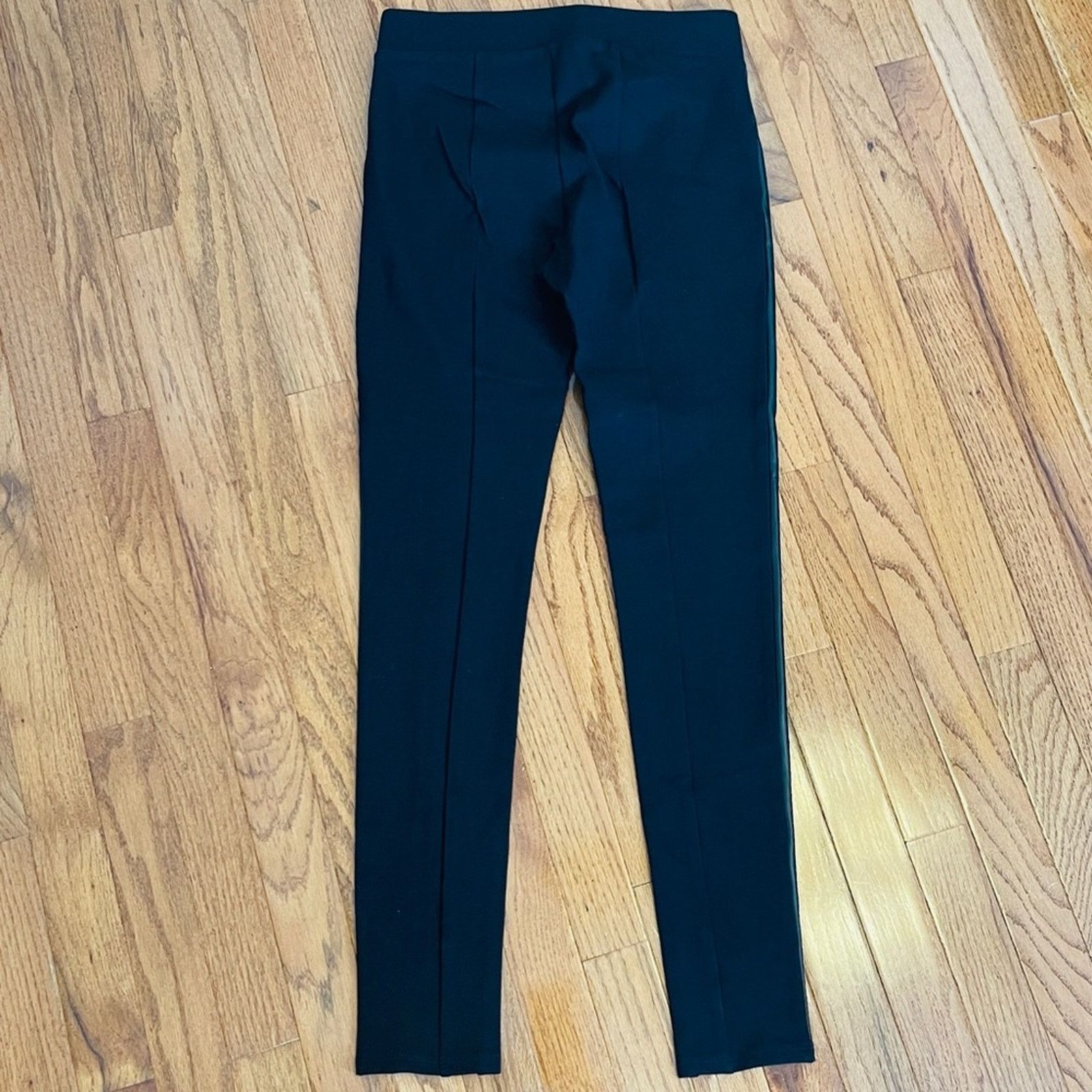Ann Taylor Ann Taylor Faux Leather Ponte Leggings Black Size XS Size 30" / US 8 / IT 44 - 5 Thumbnail