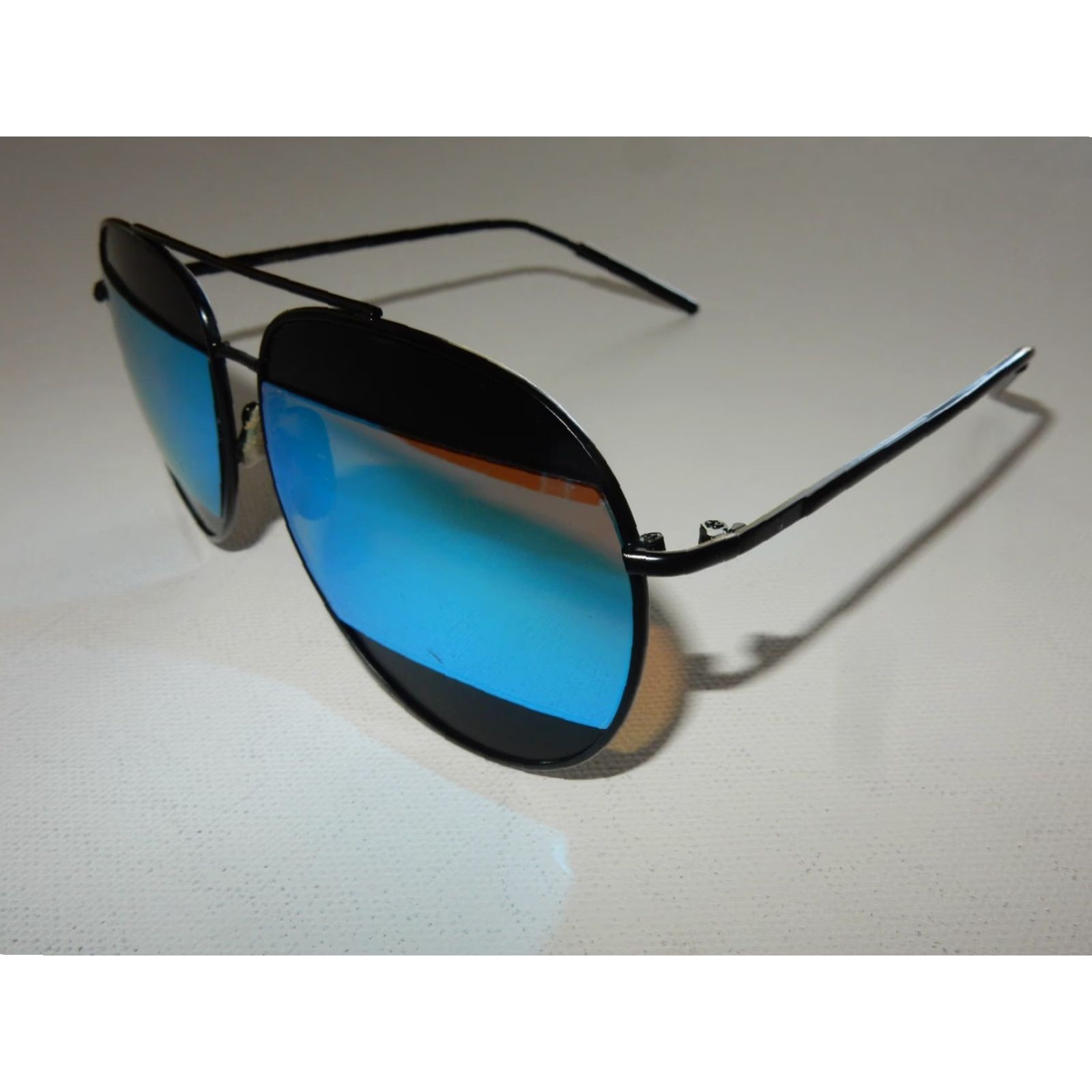 Vintage VINTAGE Merrys Aviator Sunglasses Women Black Blue 58mm 135mm Size ONE SIZE - 3 Thumbnail