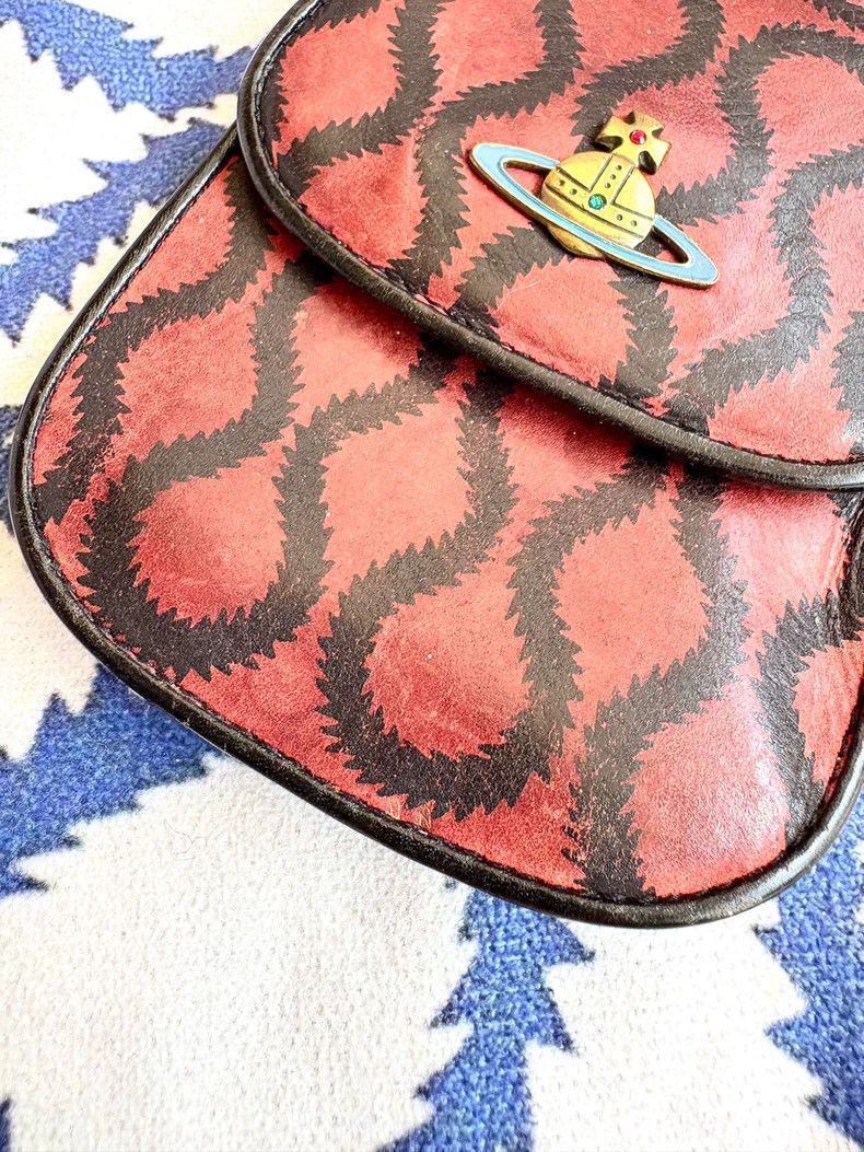 Vivienne Westwood Vivienne Westwood Mid-old red pirate pattern purse Size ONE SIZE - 3 Thumbnail