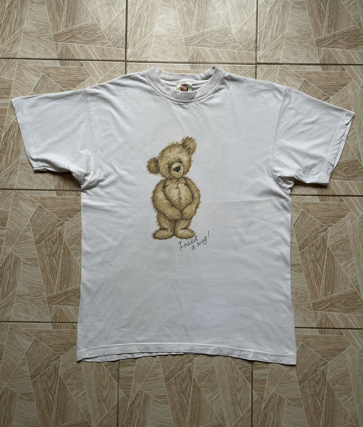 Designer × Vintage Vintage 90s Retro The English Teddy Bear Company White Tee Size US XL / EU 56 / 4 - 2 Thumbnail