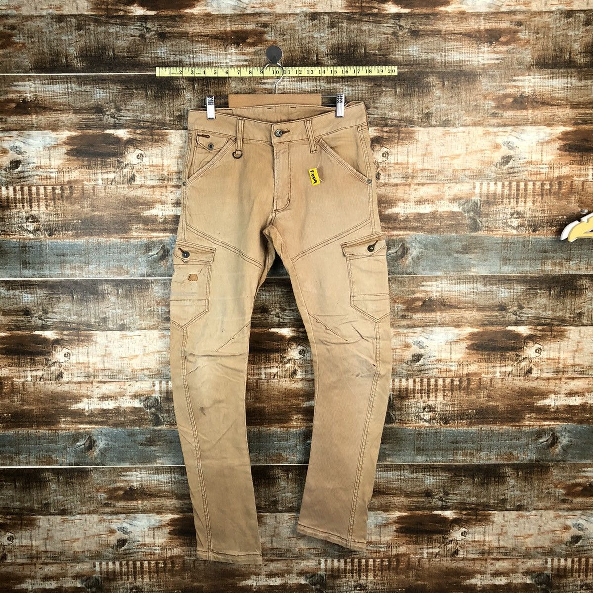 Japanese Brand Iz Frontier Brown Cargo Multipocket Pants #A1429 Size US 30 / EU 46 - 1 Thumbnail