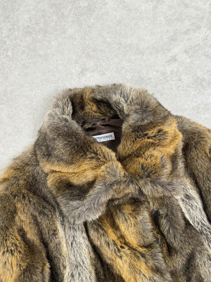 Emporio Armani AW2002 Emporio Armani Faux Fur Cozy Jacket Size S / US 4 / IT 40 - 8 Thumbnail