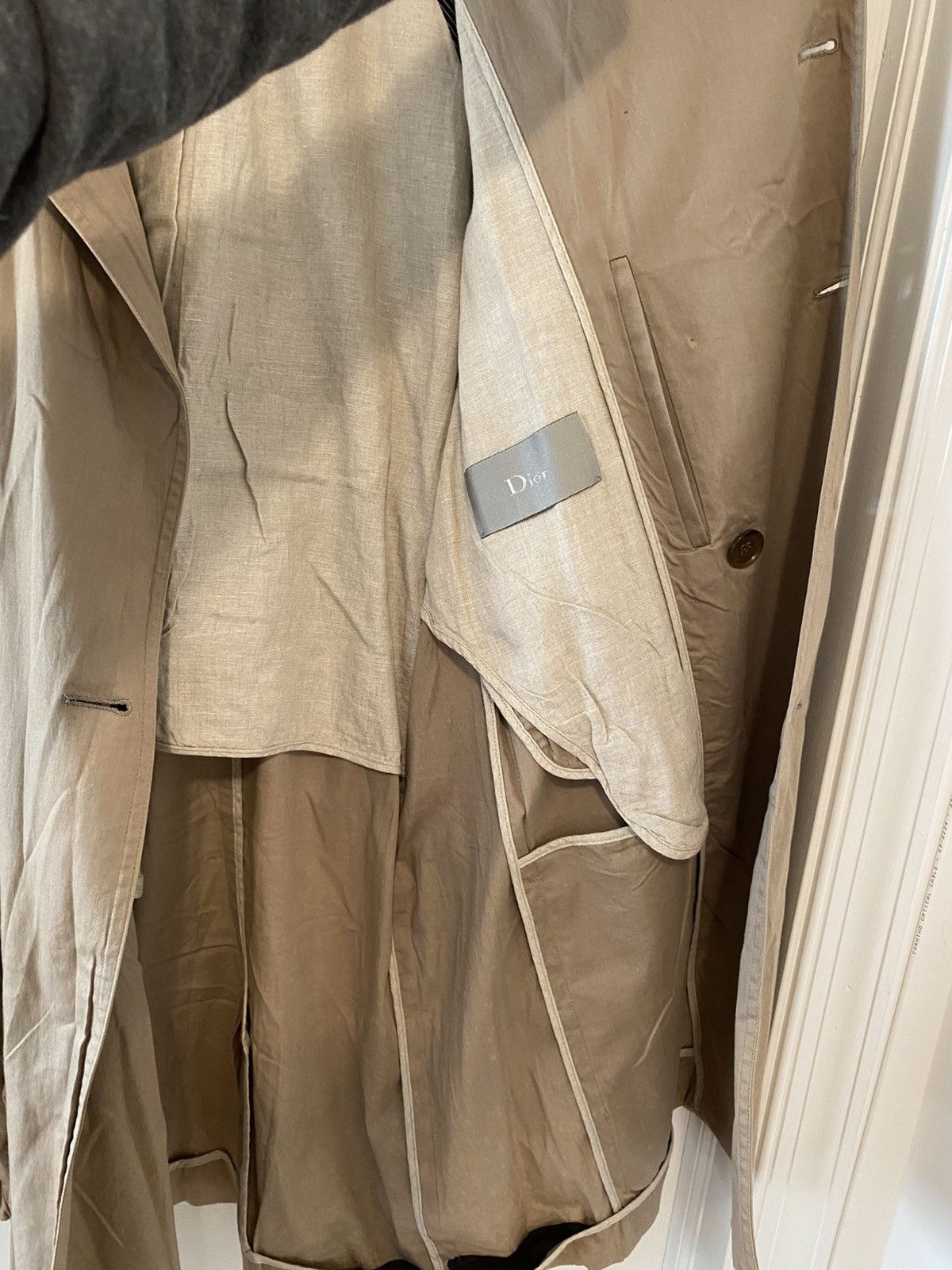 Dior Kris van assche era double breasted trench coat Size US M / EU 48-50 / 2 - 22 Thumbnail
