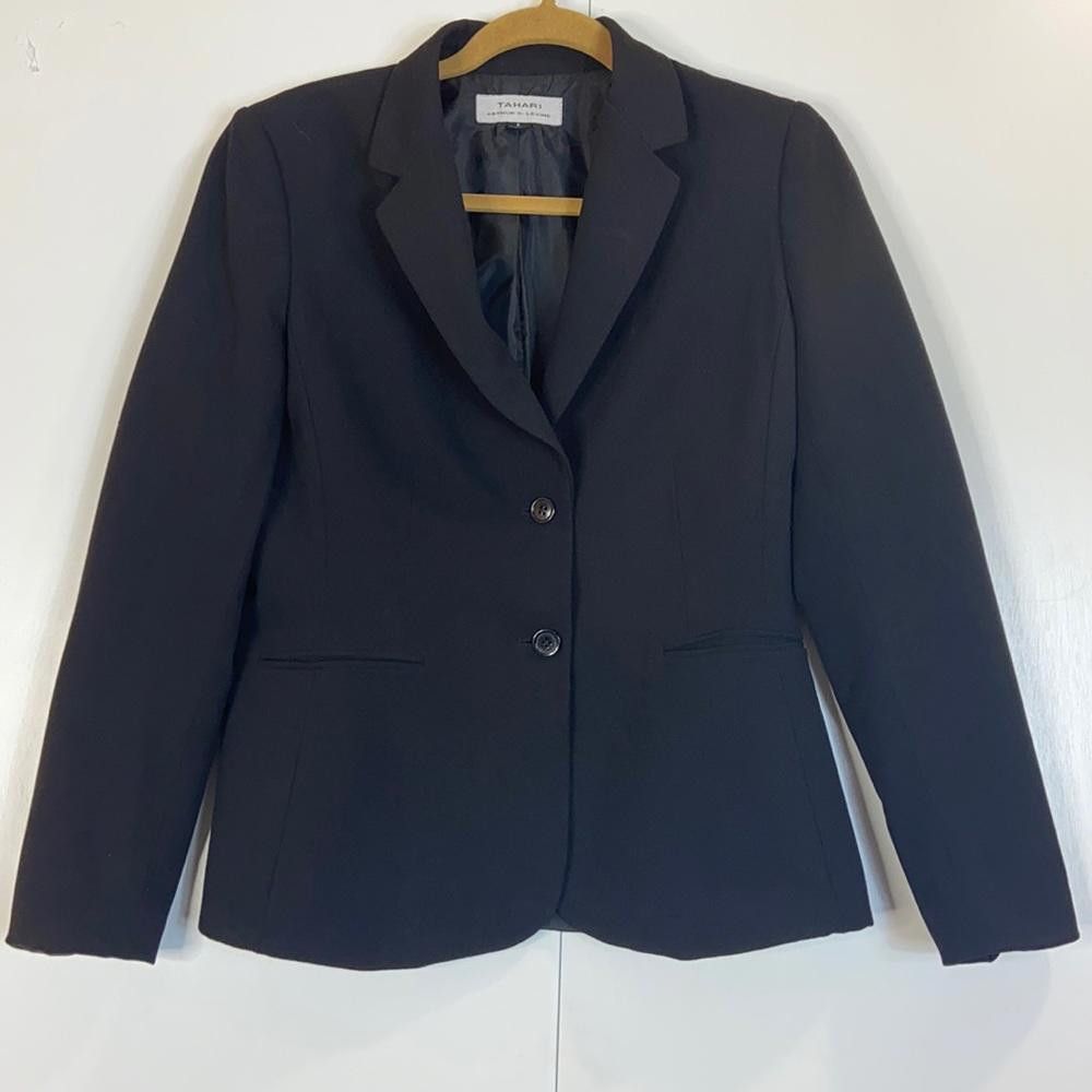 Elie Tahari Tahari l Black Fitted Blazer Size 6 Size M / US 6-8 / IT 42-44 - 1 Thumbnail