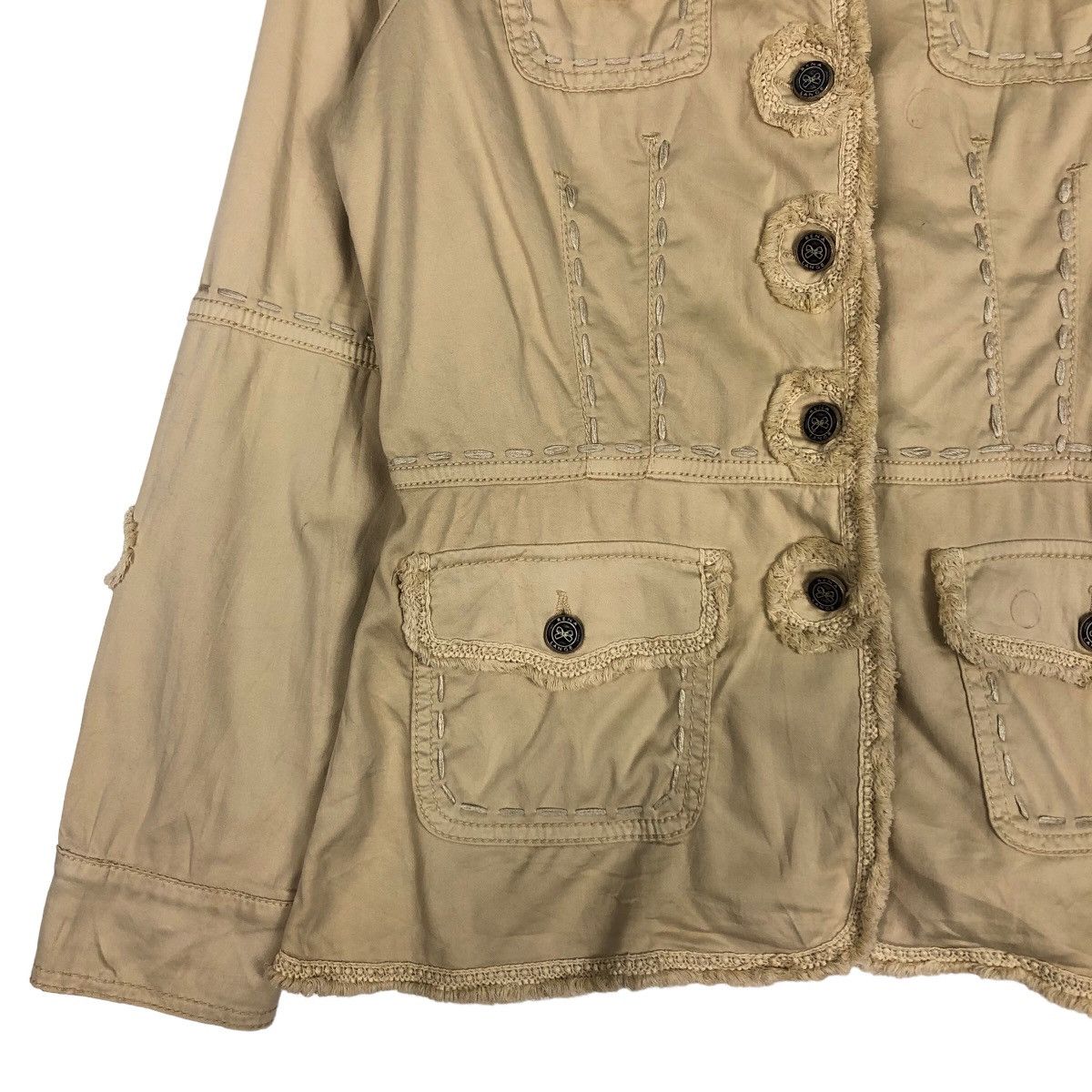 If Six Was Nine 🔥Vtg Biker Jacket Lena Lange Japan Bondage Button Size US M / EU 48-50 / 2 - 4 Thumbnail