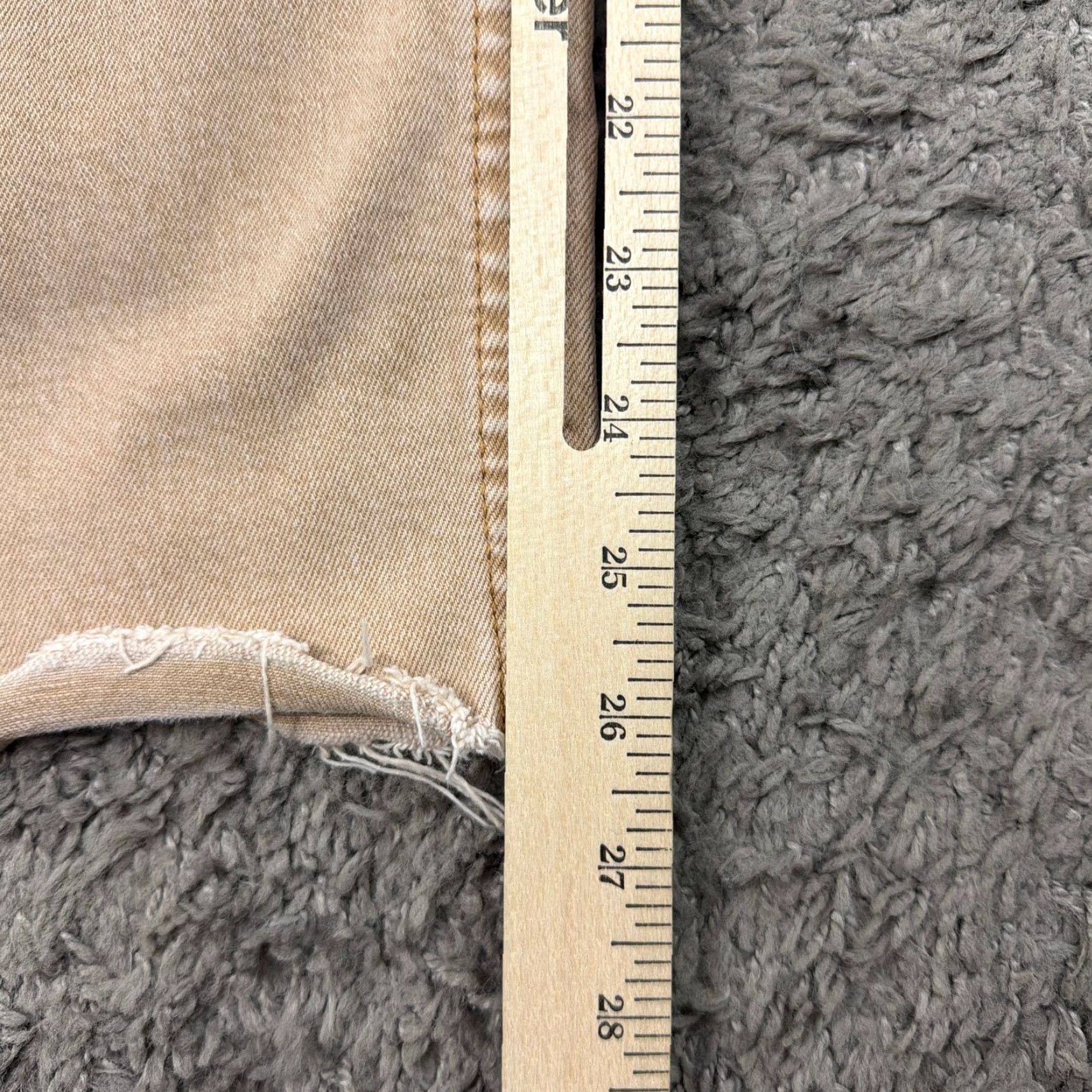 RE/DONE RE/DONE Jeans Womens 27 Beige Ankle High Rise Stretch Denim Stovepipe 70s 27x27 Size 27" / US 4 / IT 40 - 7 Thumbnail