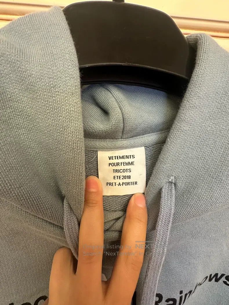 Vetements Vetements Haze Blue Unicorn Hoodie Size US XS / EU 42 / 0 - 6 Thumbnail