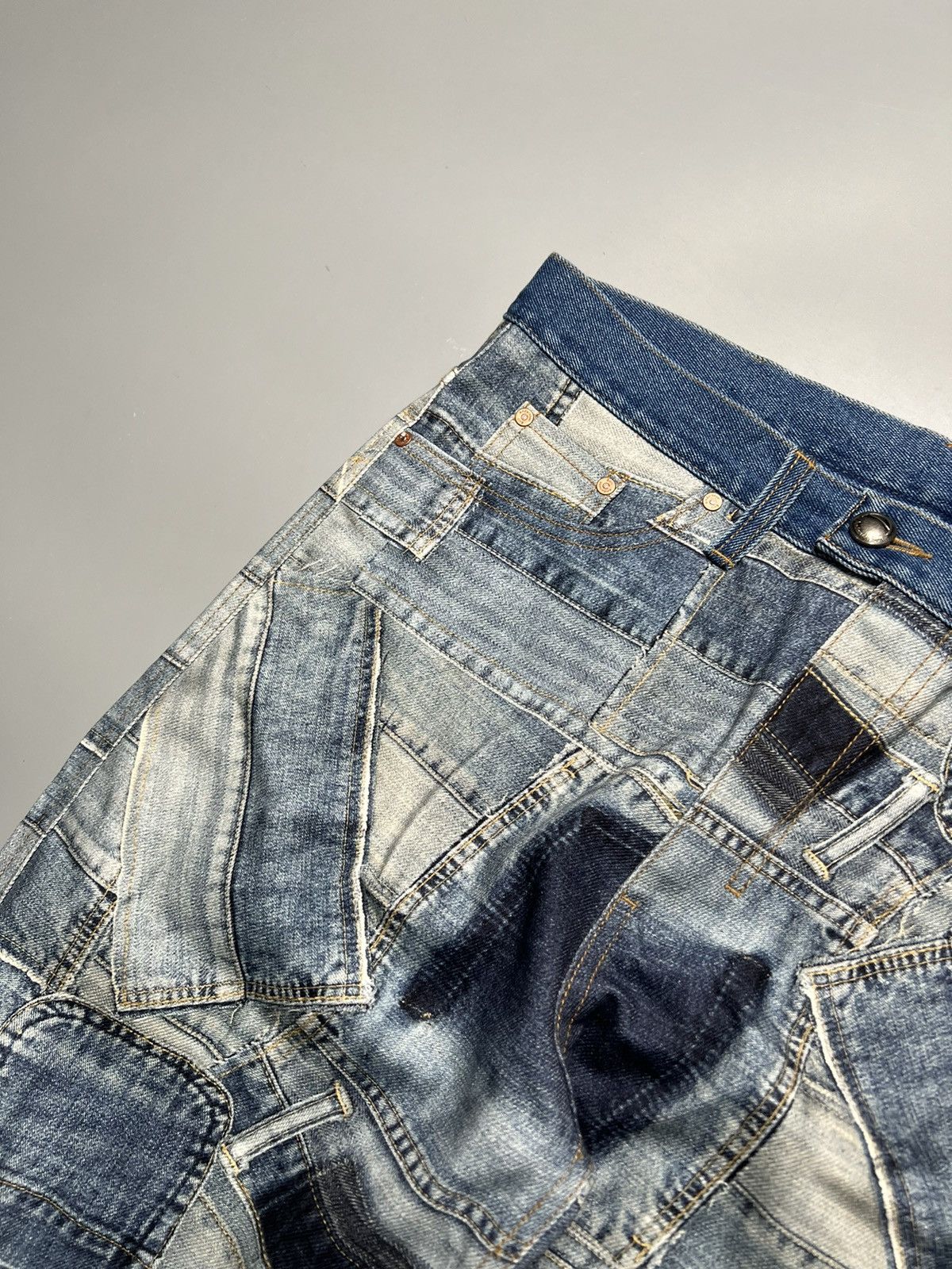 Andersson Bell Andersson Bell Brno Patchwork Printed Wide Jeans Size US 33 - 4 Thumbnail