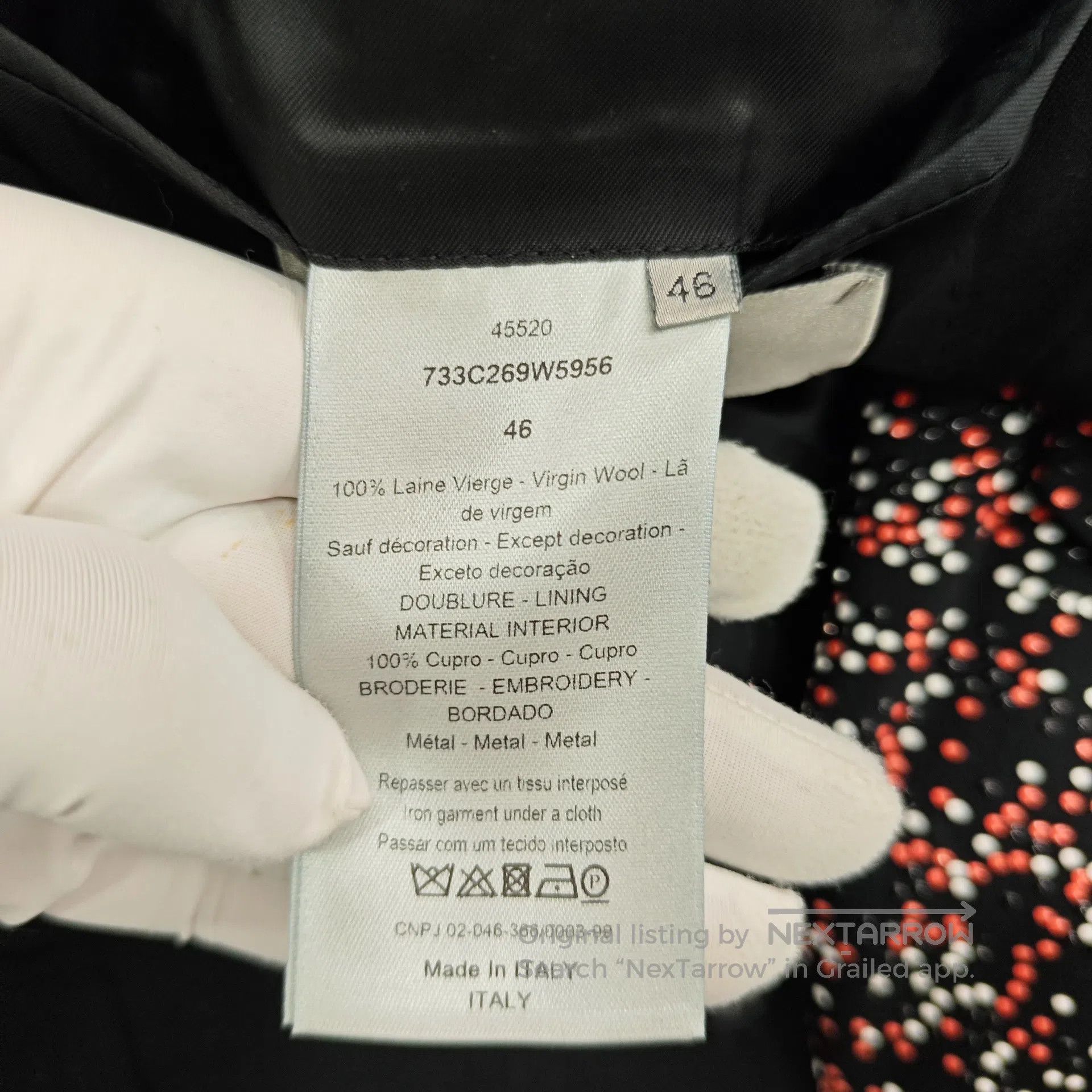 Dior Dior Studded and beaded suit pants| Size US M / EU 48-50 / 2 - 2 Thumbnail