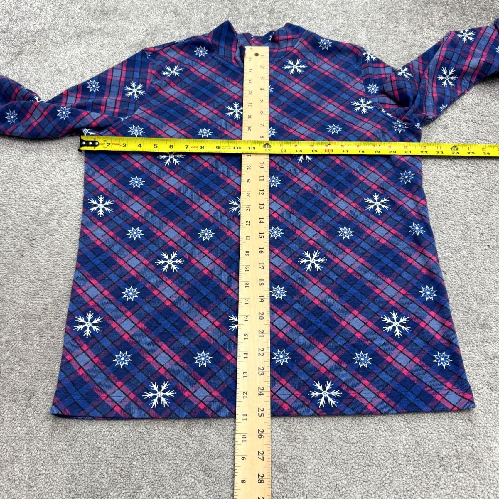 Blair Blair Plaid Long Sleeve Shirt Womens Large Multicolor Mock Neck Casual Knit Top Size L / US 10 / IT 46 - 7 Thumbnail